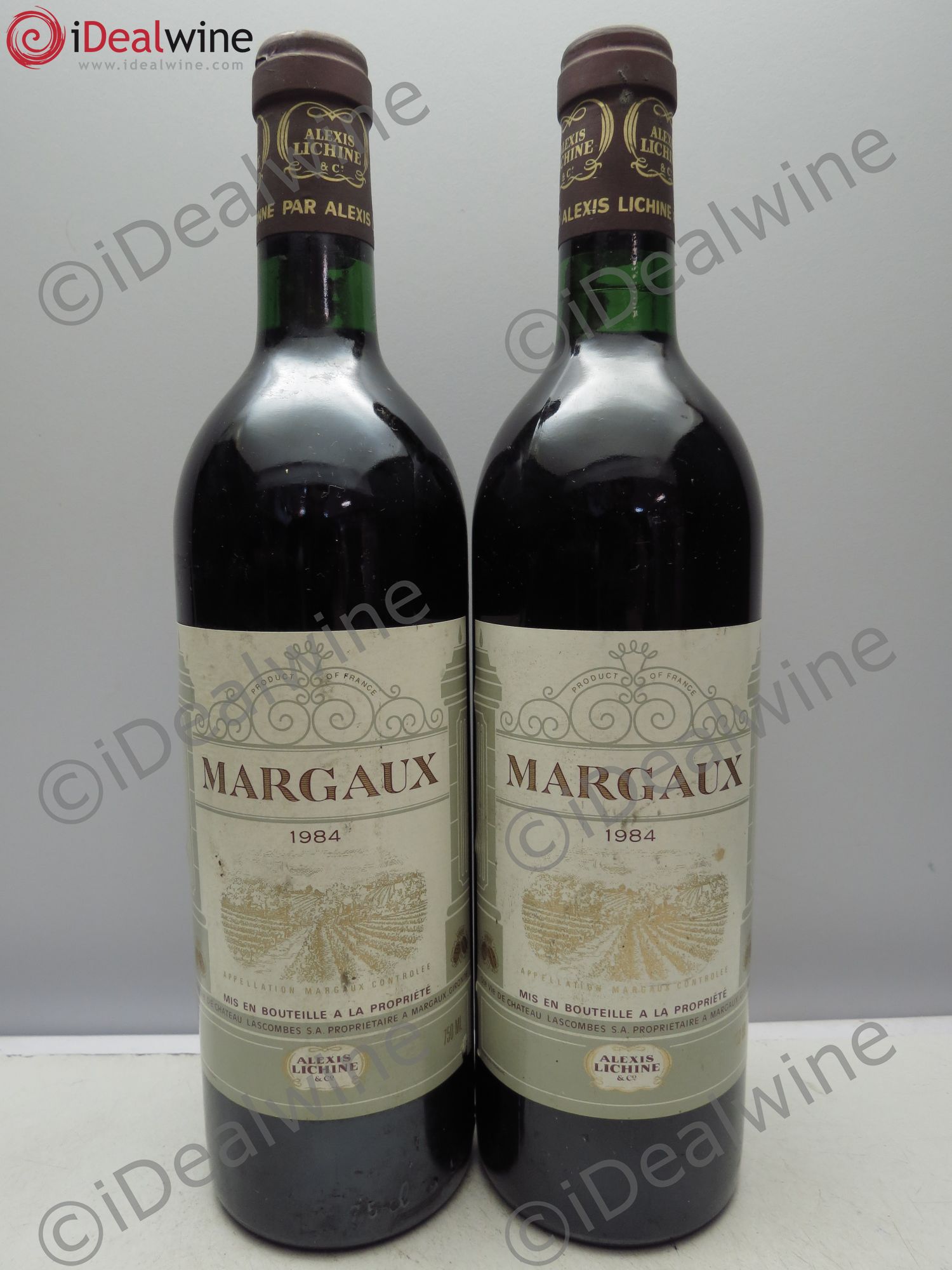 Bordeaux Margaux, Alexis Lichine & Co (sans prix de reserve / no reserve) 1984 - Posten von 2 Flaschen - 0