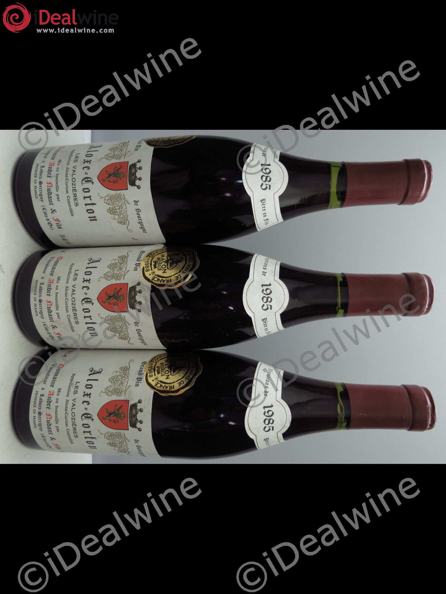 Aloxe-Corton Les Valozières, domaine André Nudant 1985 - Posten von 3 Flaschen - 0