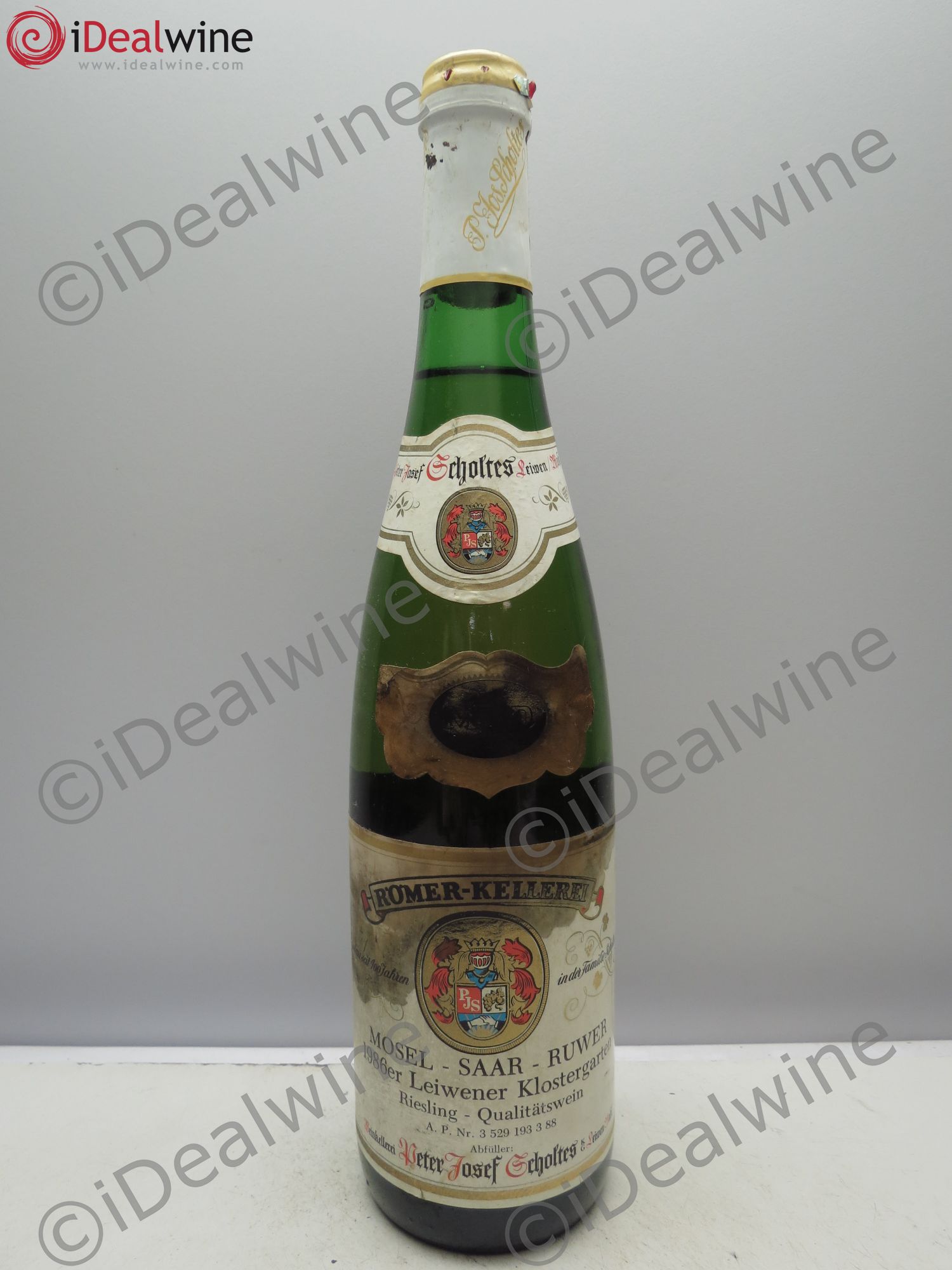 Riesling Römer Kellerei (Mosel Saar Ruwer) Leiwener Klostergarten 1986 - Lot of 1 bottle - 0