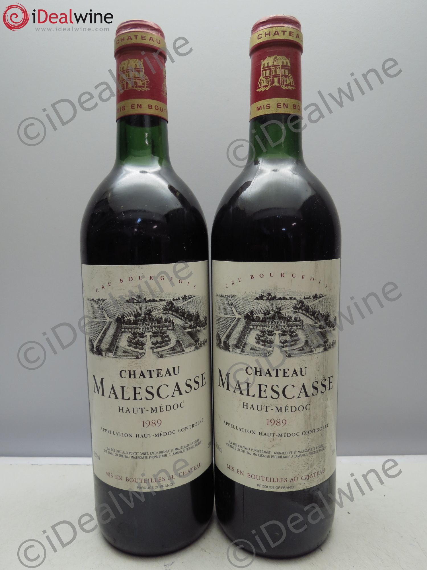 Château Malescasse Cru Bourgeois Exceptionnel 1989 - Lot de 2 bouteilles - 0