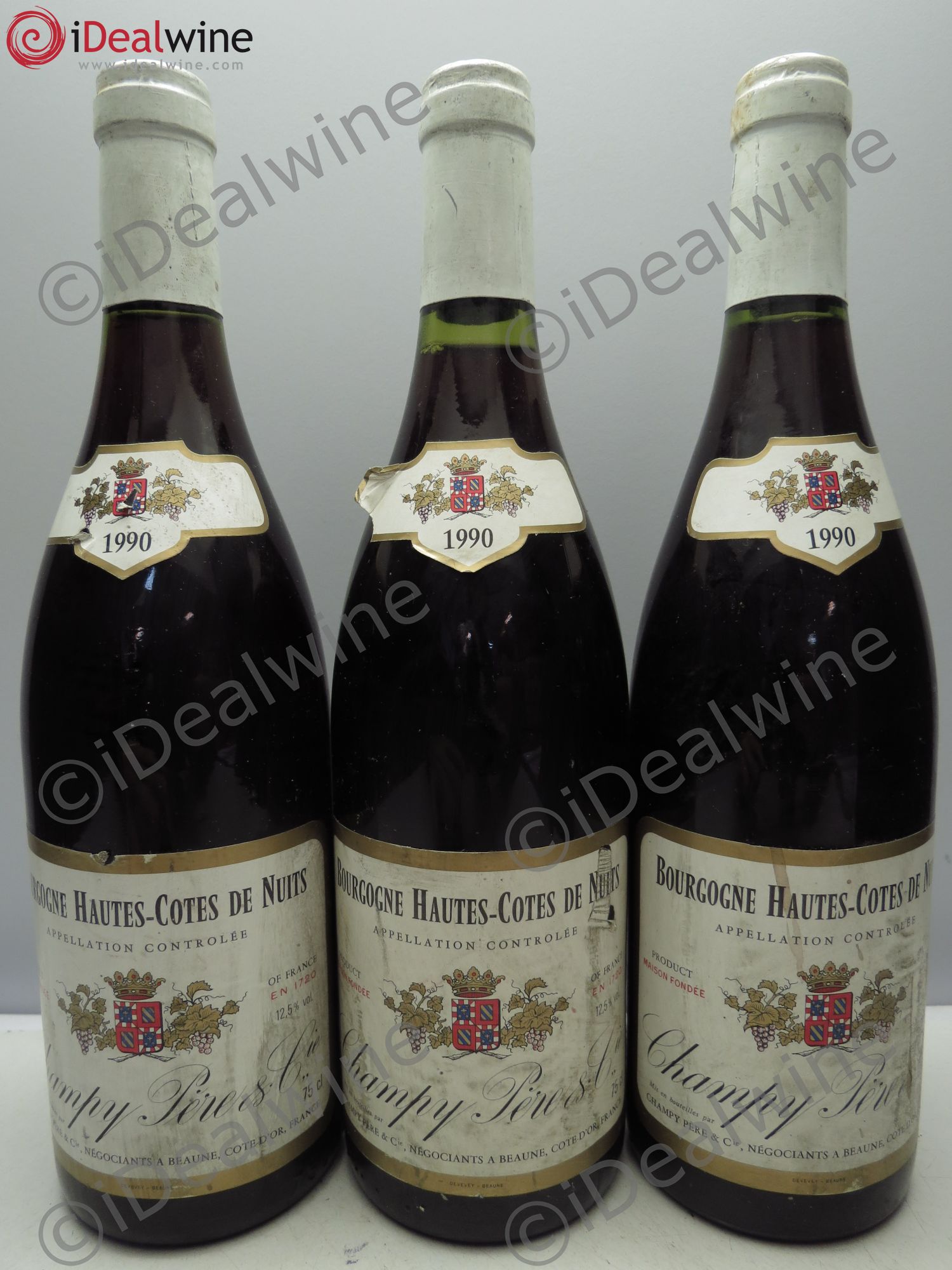 Hautes-Côtes de Nuits 1990 - Lot de 3 bouteilles - 0
