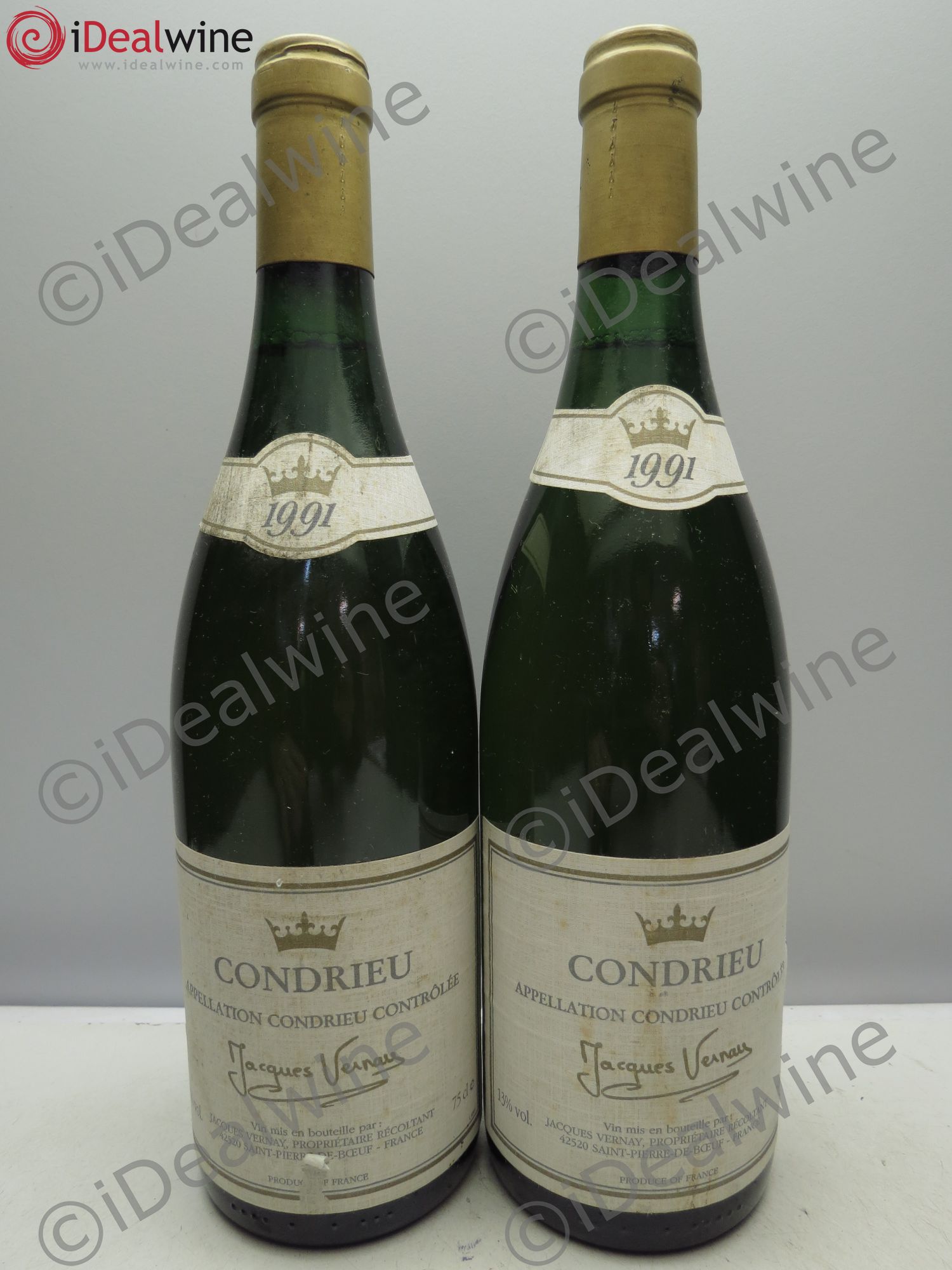 Condrieu Jacques Vernay 1991 - Posten von 2 Flaschen - 0