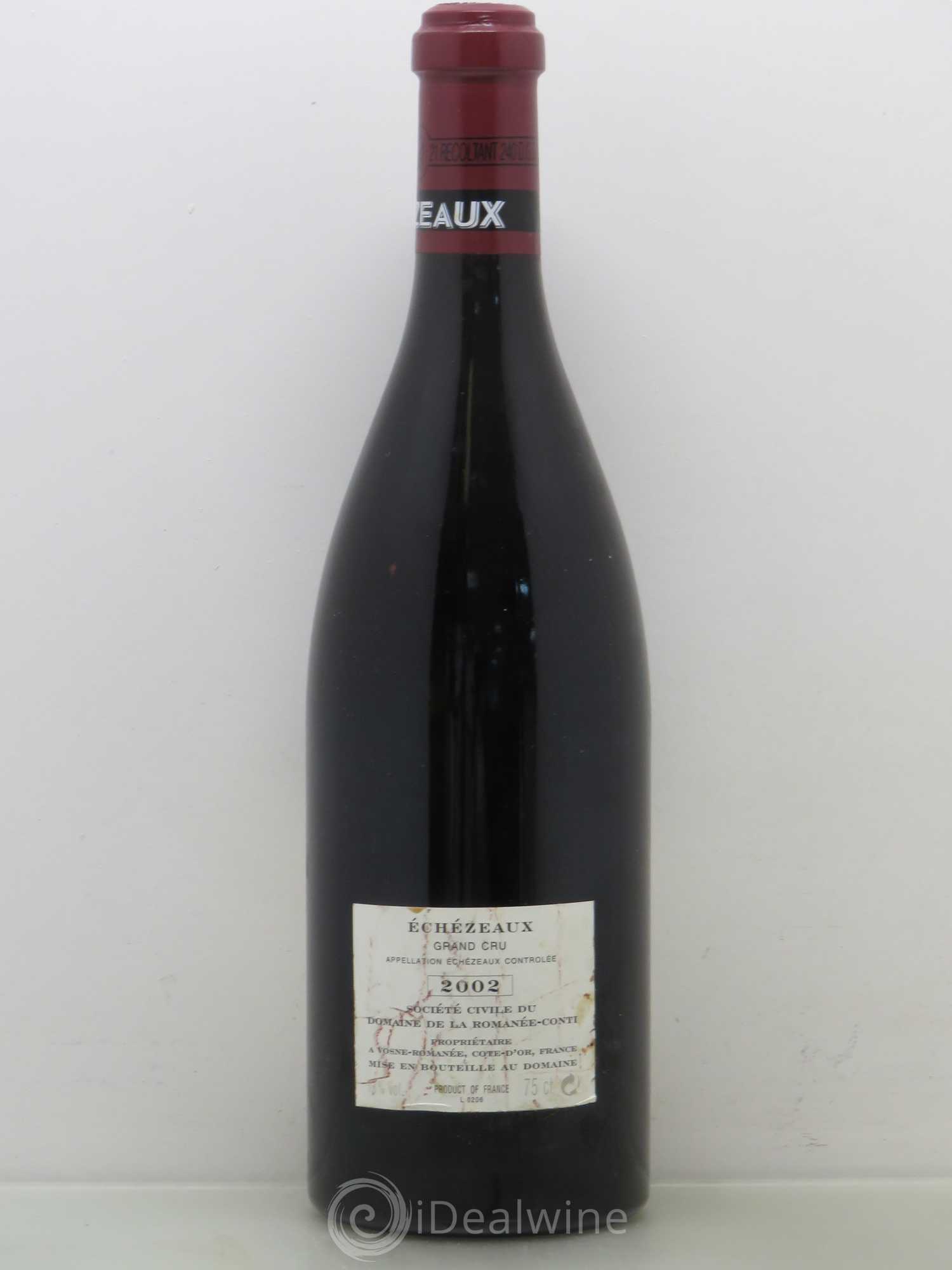 Echezeaux Grand Cru Domaine de la Romanée-Conti 2002 - Lot de 1 bouteille - 1