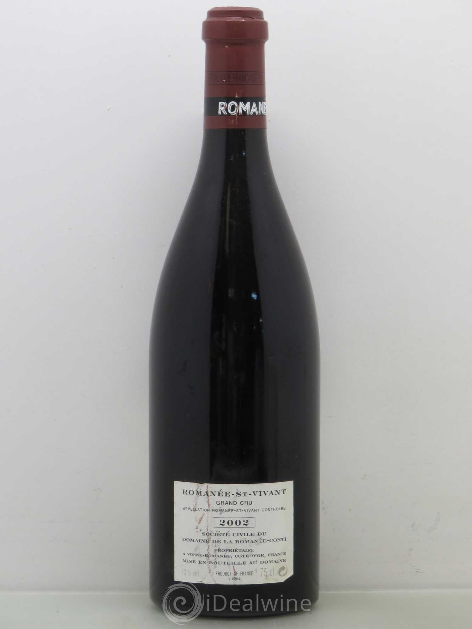 Romanée-Saint-Vivant Grand Cru Domaine de la Romanée-Conti 2002 - Lot de 1 bouteille - 1