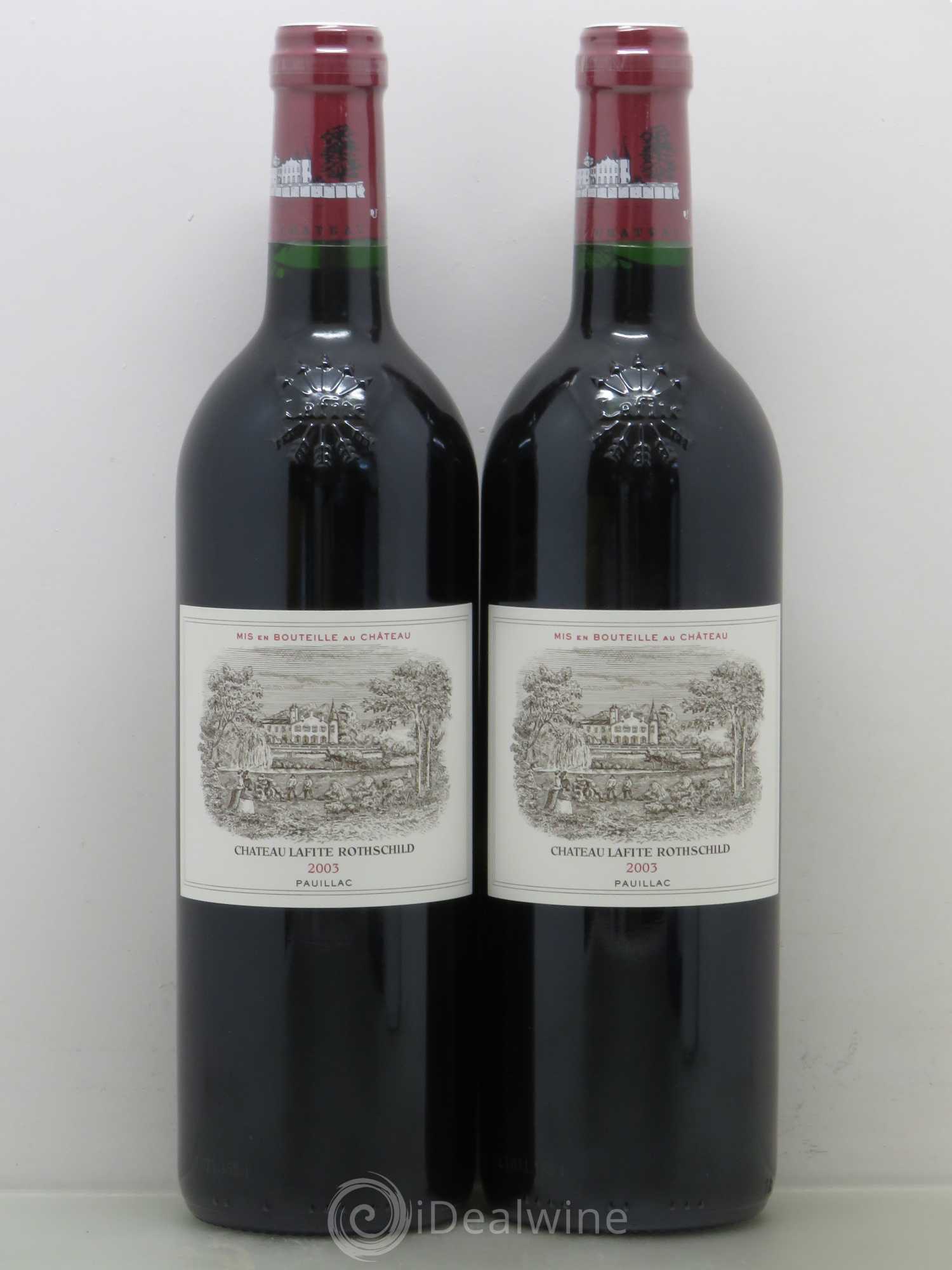 Château Lafite Rothschild 1er Grand Cru Classé 2003 - Lot de 2 bouteilles - 0