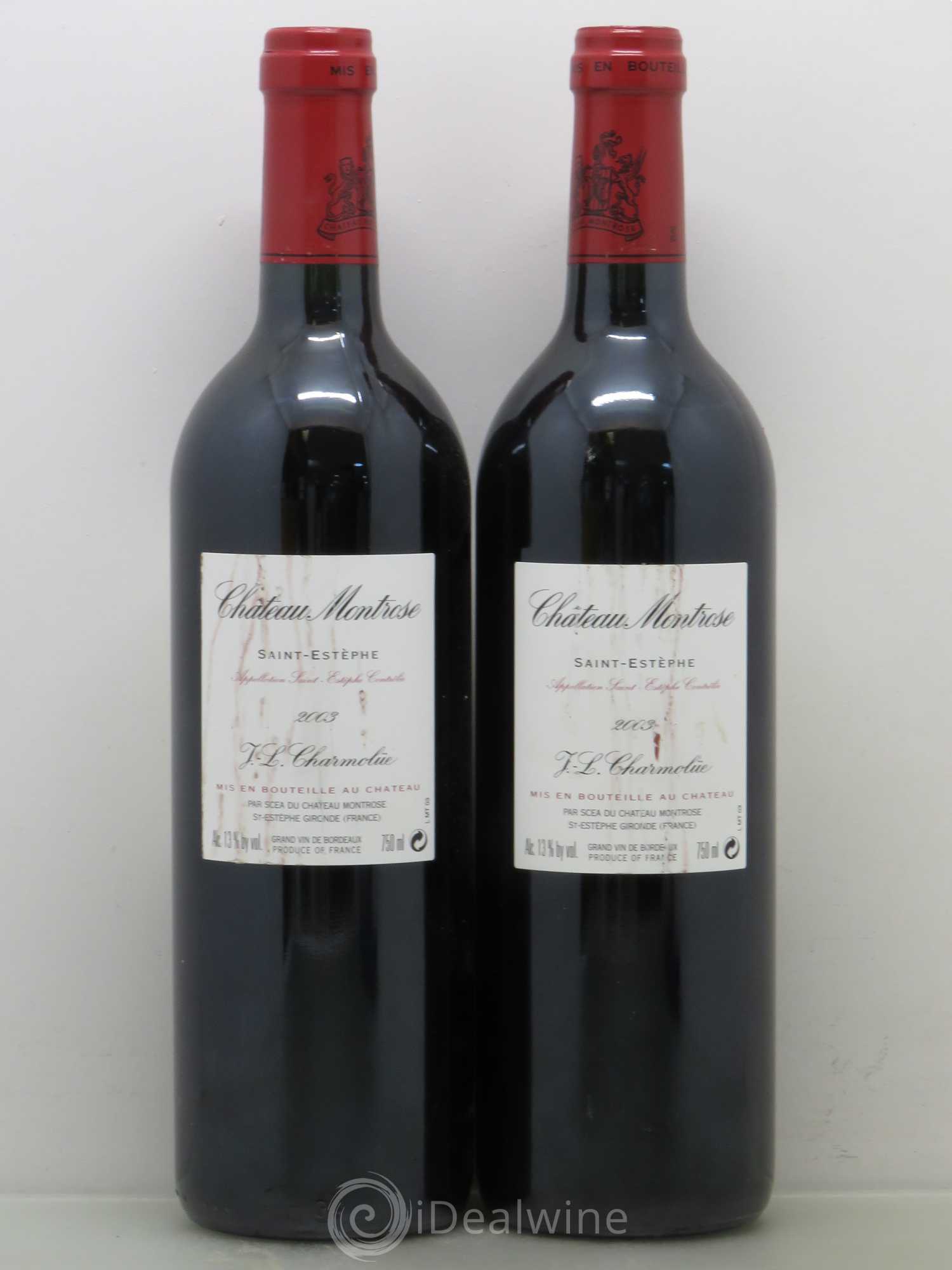 Château Montrose 2ème Grand Cru Classé 2003 - Lot de 2 bouteilles - 1