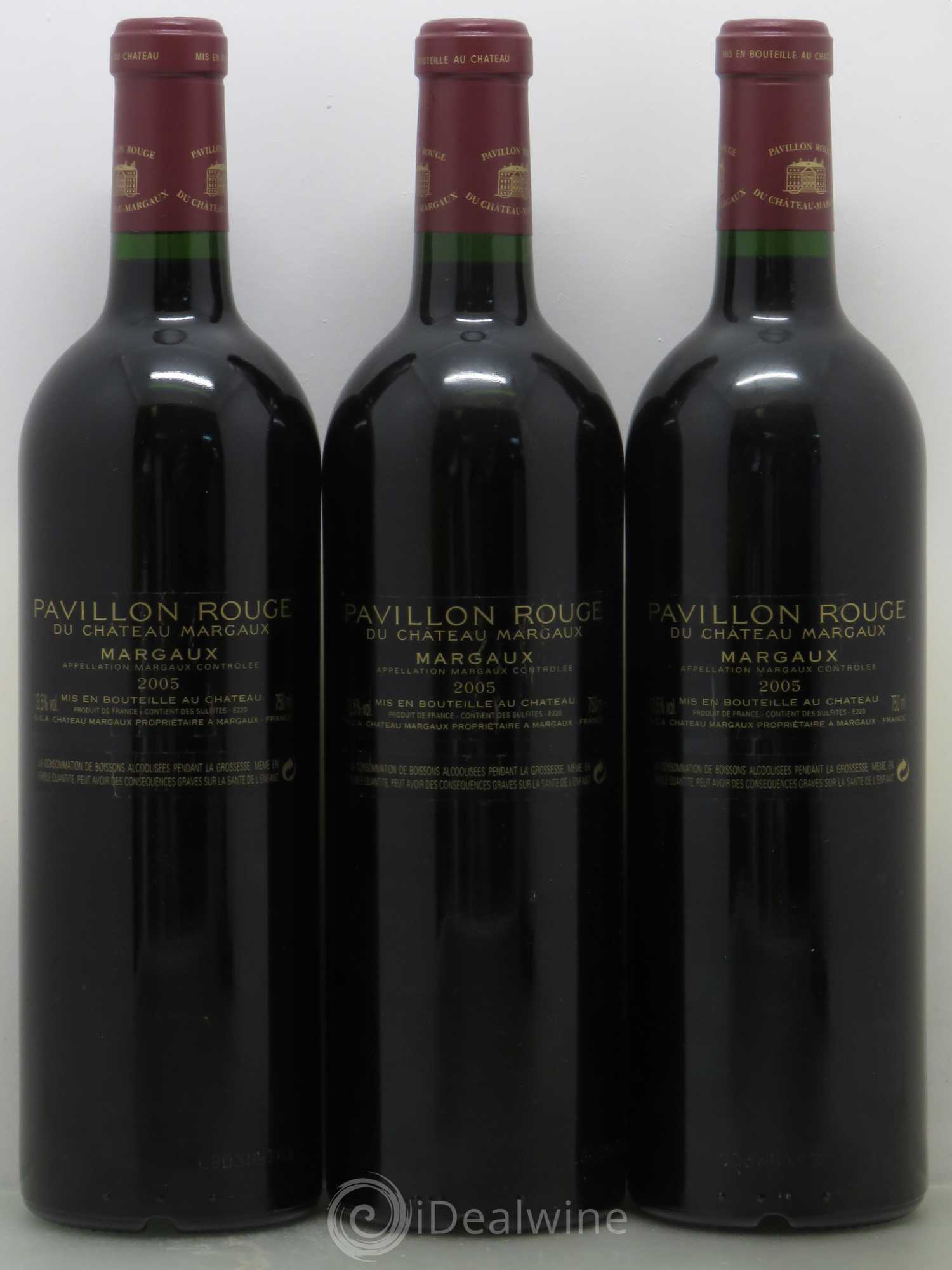 Pavillon Rouge du Château Margaux Second Vin 2005 - Lot de 3 bouteilles - 1