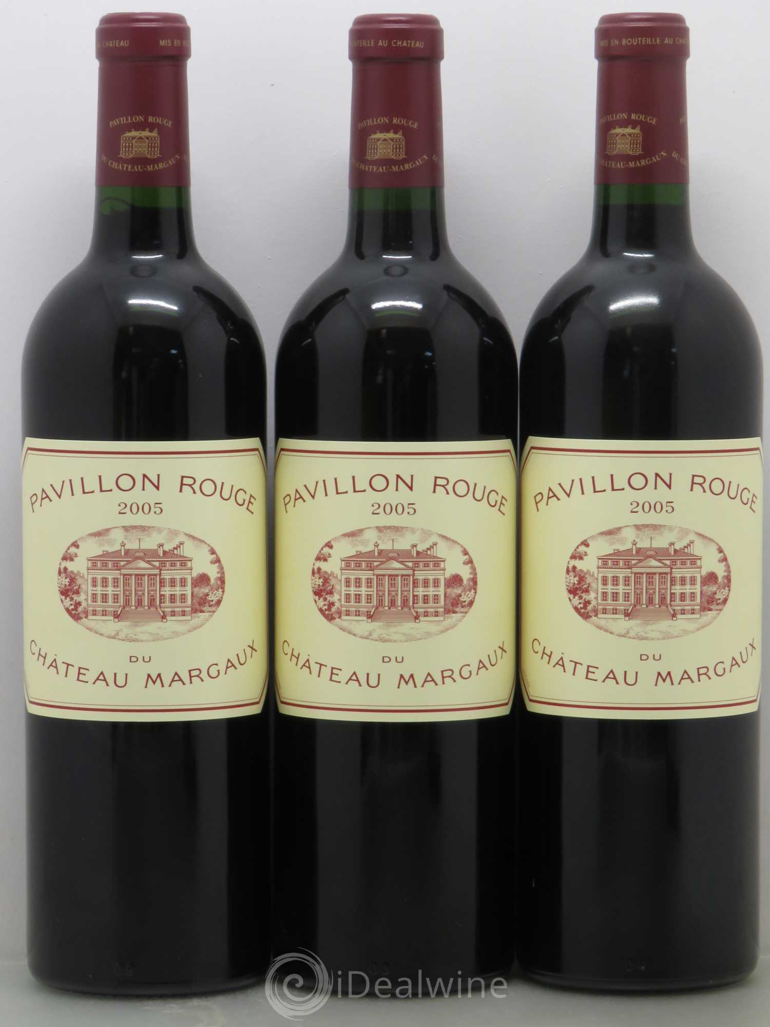 Pavillon Rouge du Château Margaux Second Vin 2005 - Lot de 3 bouteilles - 0