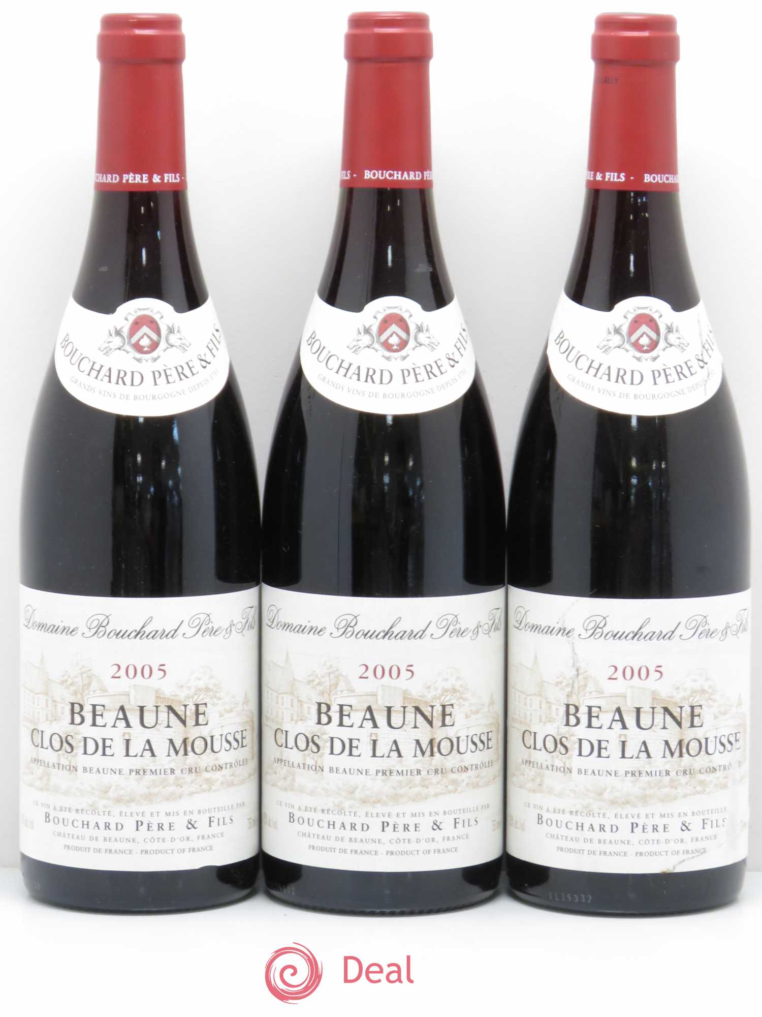 Beaune 1er Cru Clos de la Mousse Bouchard Père & Fils 2005 - Lot de 12 bouteilles - 1
