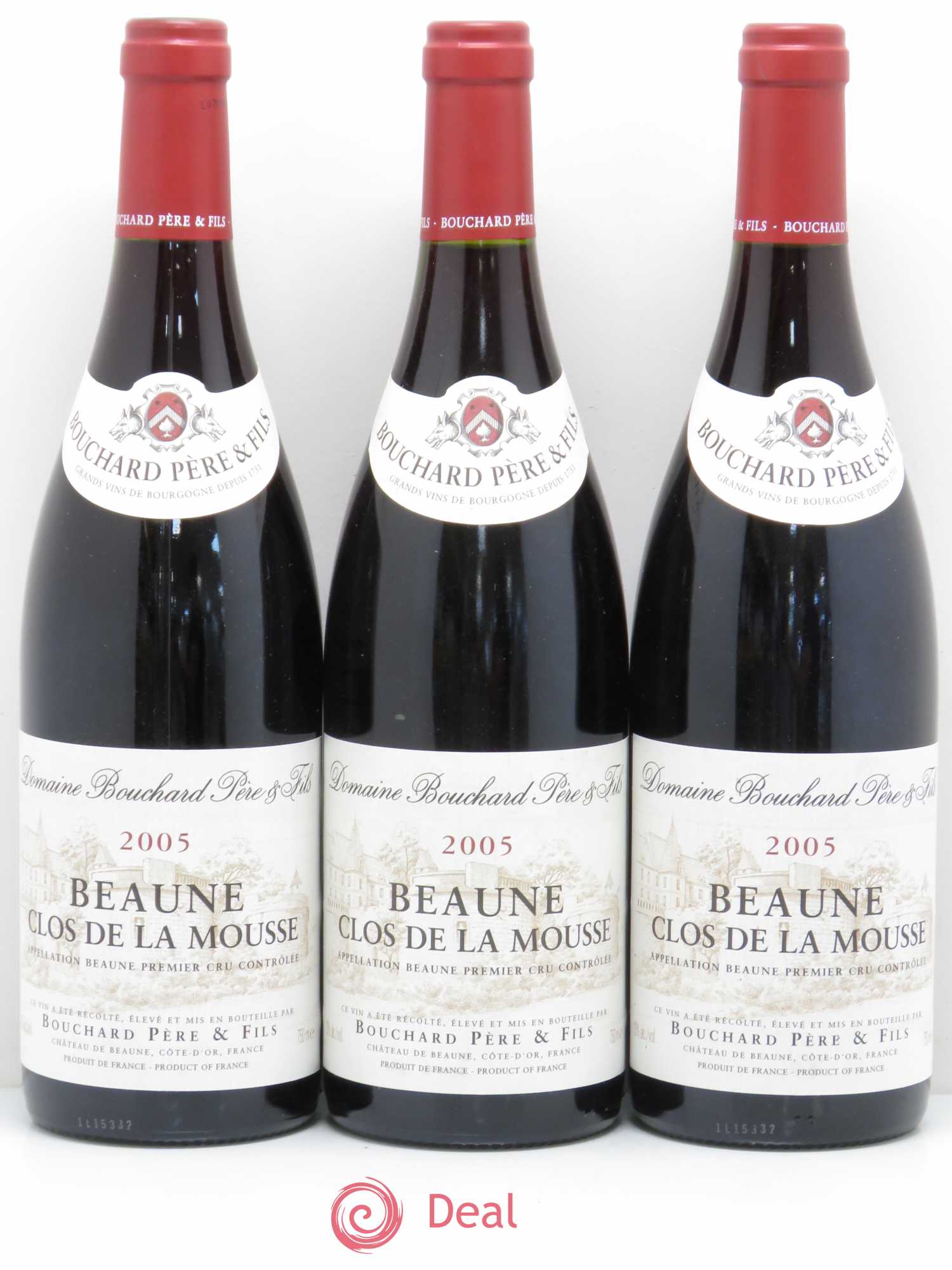 Beaune 1er Cru Clos de la Mousse Bouchard Père & Fils 2005 - Lot de 12 bouteilles - 2