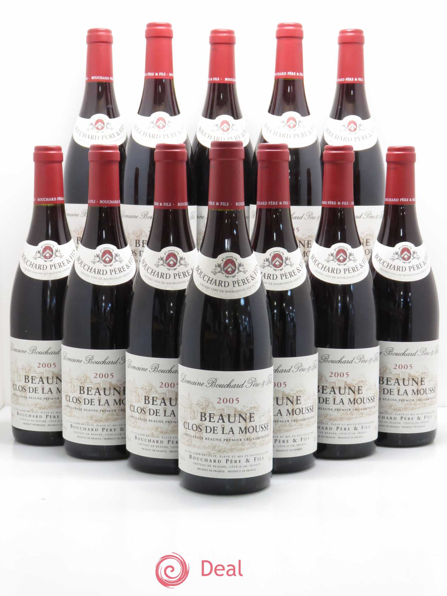 Beaune 1er Cru Clos de la Mousse Bouchard Père & Fils 2005 - Lot de 12 bouteilles - 0