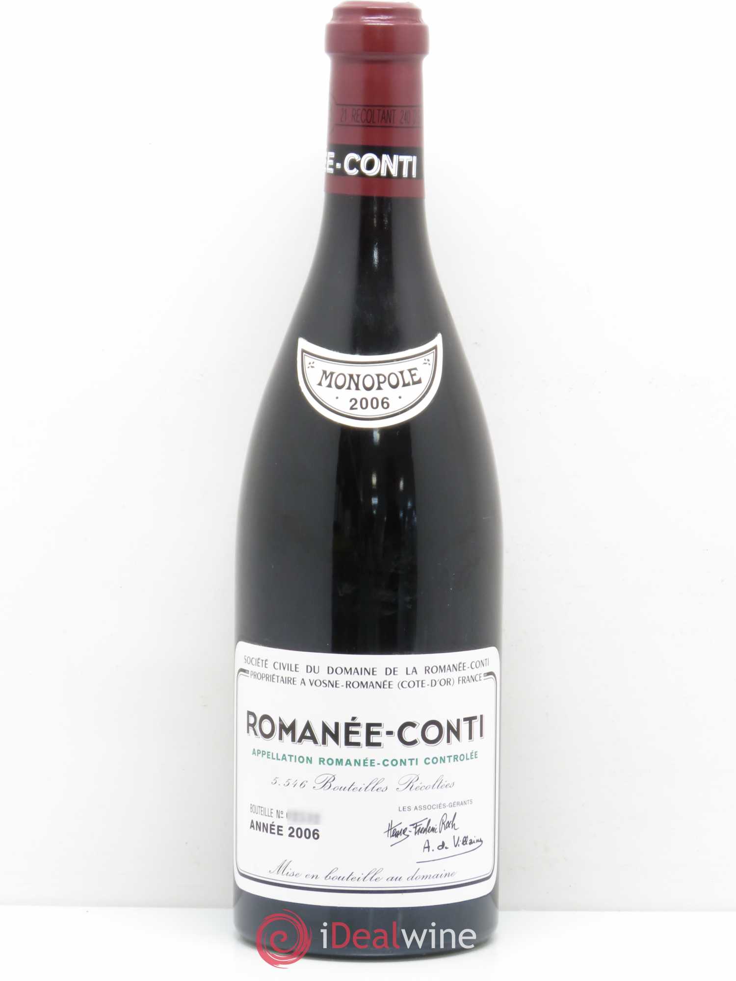 Romanée-Conti Grand Cru Domaine de la Romanée-Conti 2006 - Lot de 1 bouteille - 0