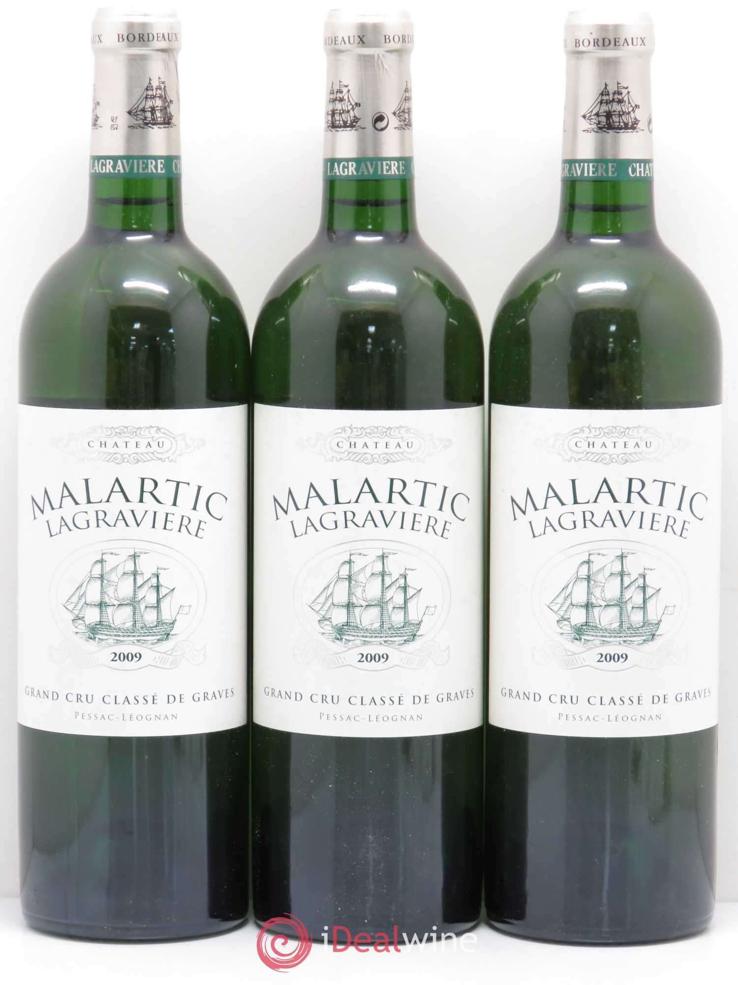 Château Malartic-Lagravière Cru Classé de Graves 2009 - Lot de 3 bouteilles - 0