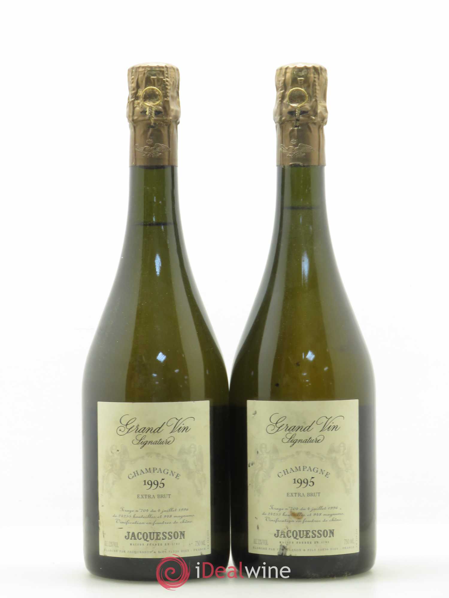 Champagne Jacquesson Grand Vin Signature 1995 - Posten von 2 Flaschen - 0