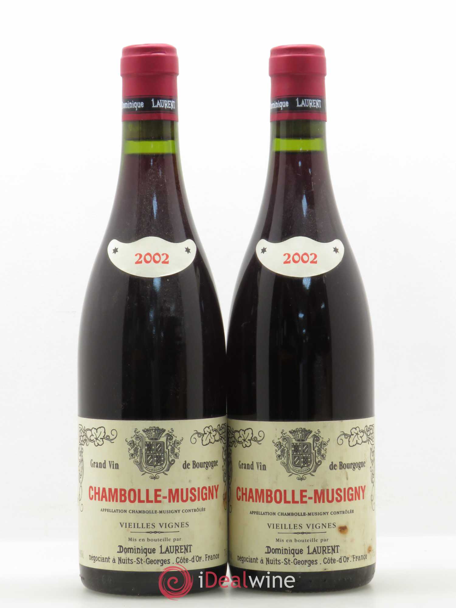 Chambolle-Musigny Vieilles Vignes Dominique Laurent 2002 - Lot de 2 bouteilles - 0