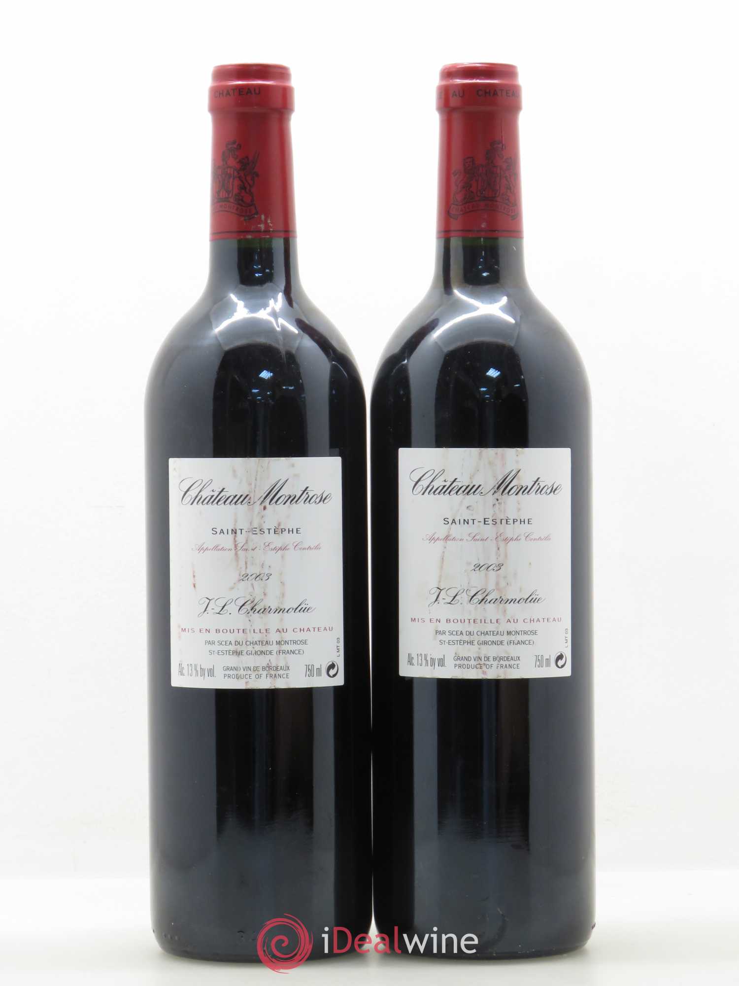 Château Montrose 2ème Grand Cru Classé 2003 - Lot de 2 bouteilles - 1