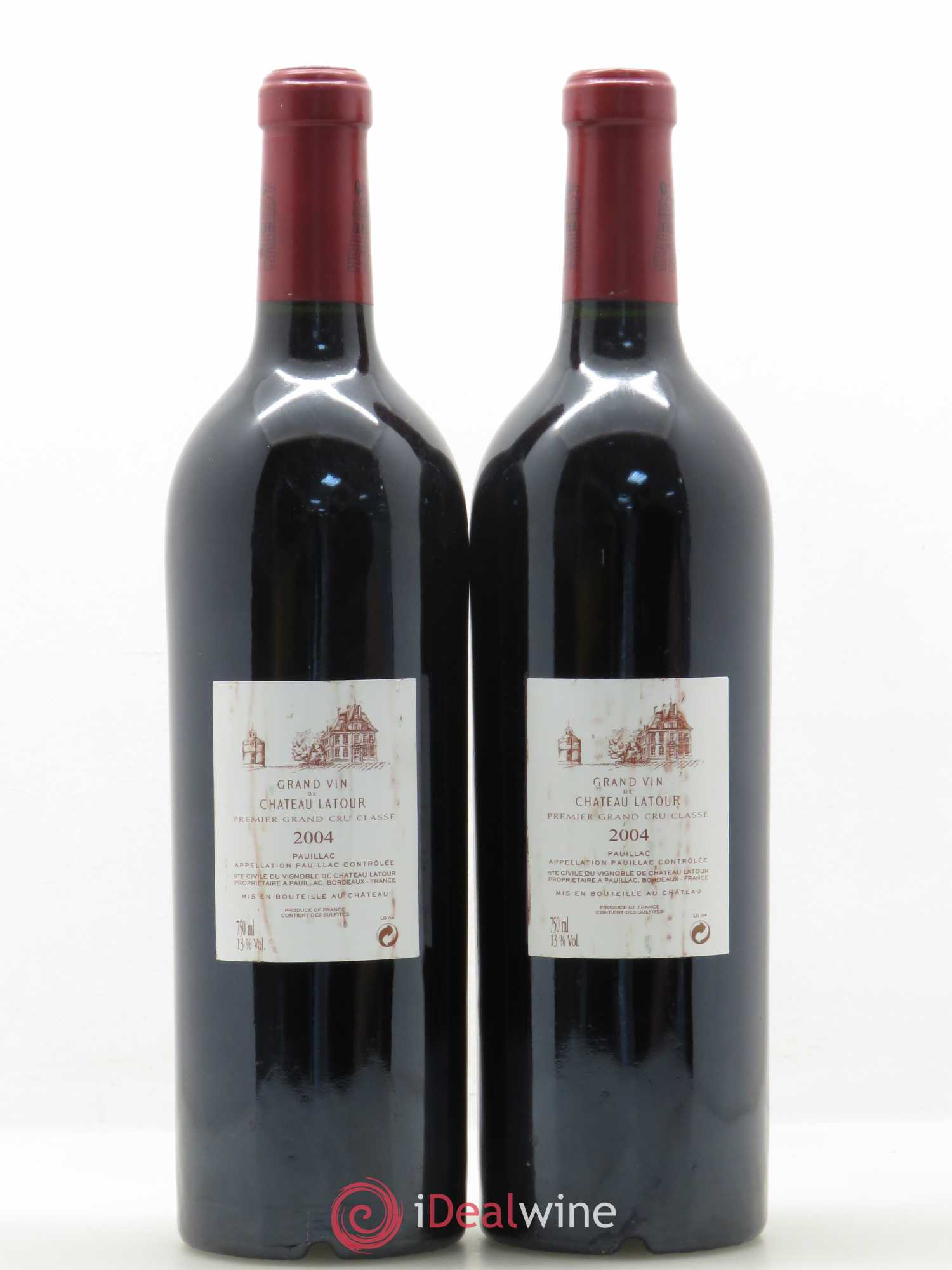 Château Latour 1er Grand Cru Classé 2004 - Lot de 2 bouteilles - 1