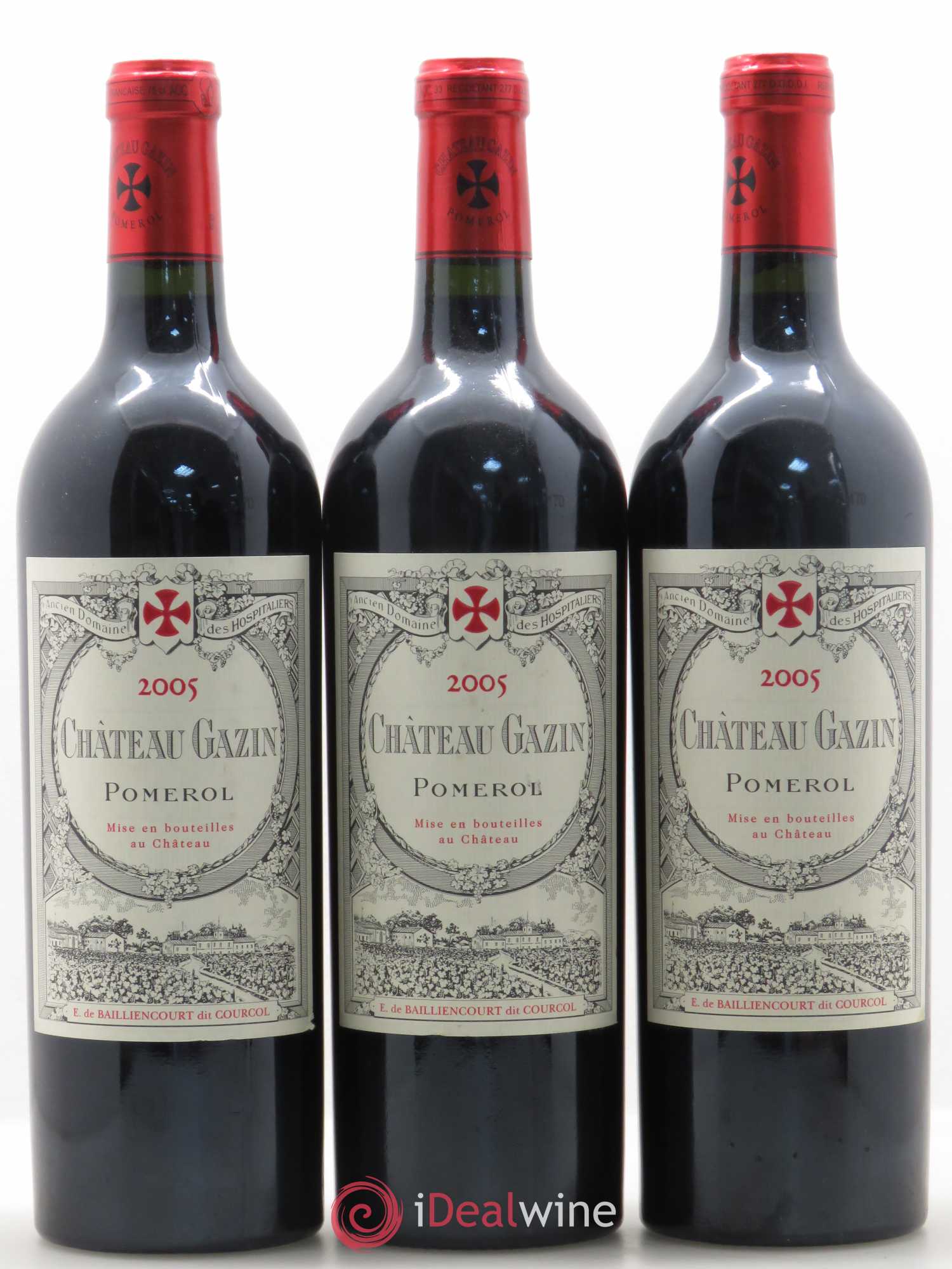 Château Gazin 2005 - Lot de 3 bouteilles - 0