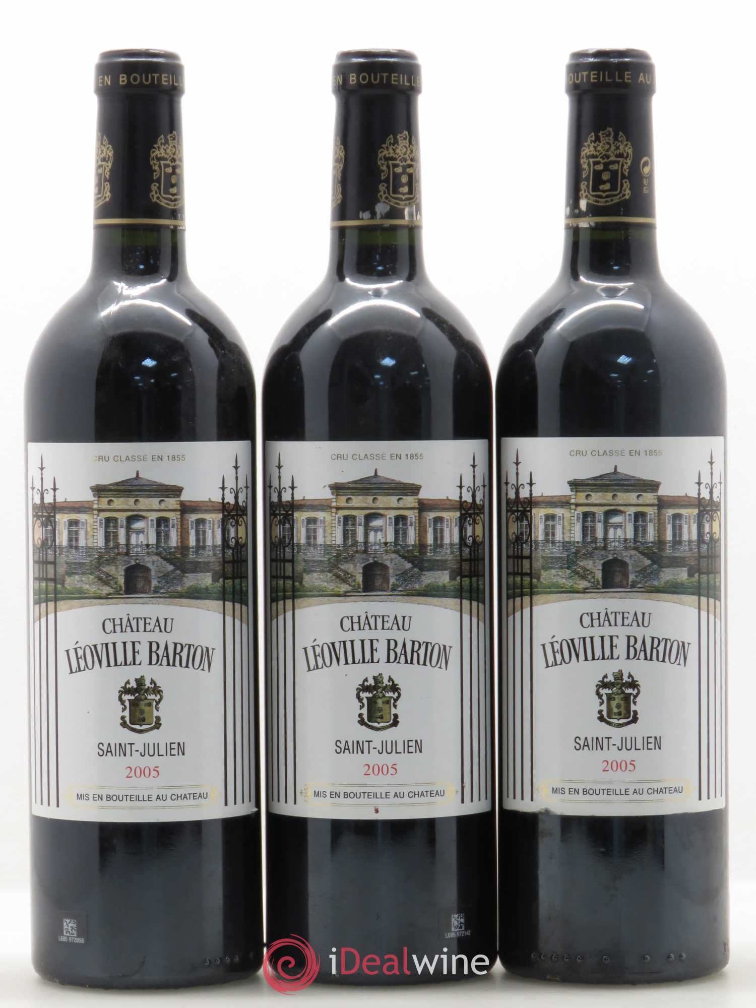 Château Léoville Barton 2ème Grand Cru Classé 2005 - Lot de 3 bouteilles - 0