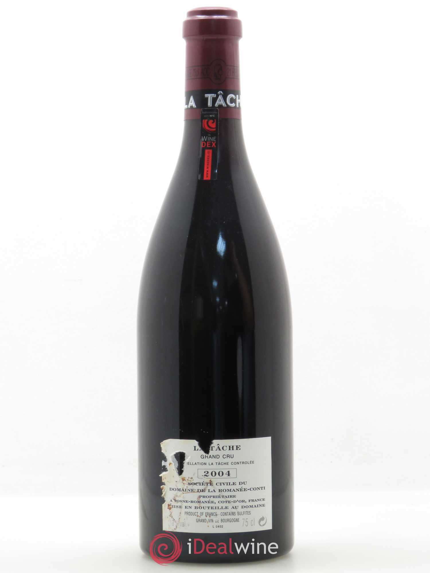 La Tâche Grand Cru Domaine de la Romanée-Conti 2004 - Lot de 1 bouteille - 1