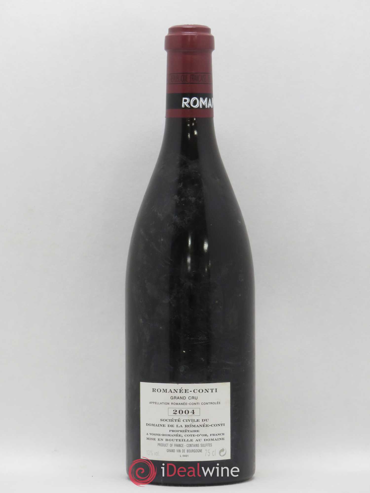 Romanée-Conti Grand Cru Domaine de la Romanée-Conti 2004 - Lot de 1 bouteille - 1