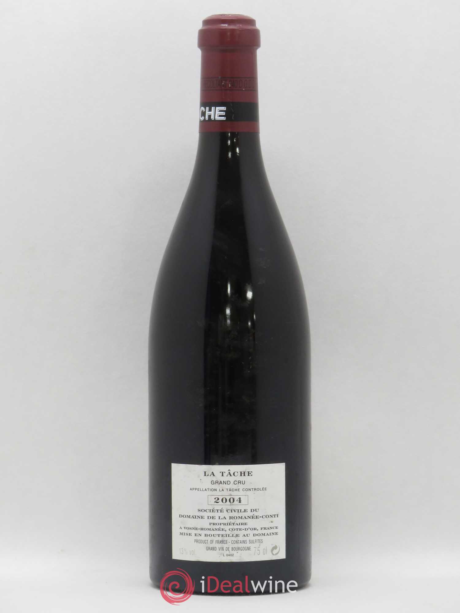 La Tâche Grand Cru Domaine de la Romanée-Conti 2004 - Lot de 1 bouteille - 1