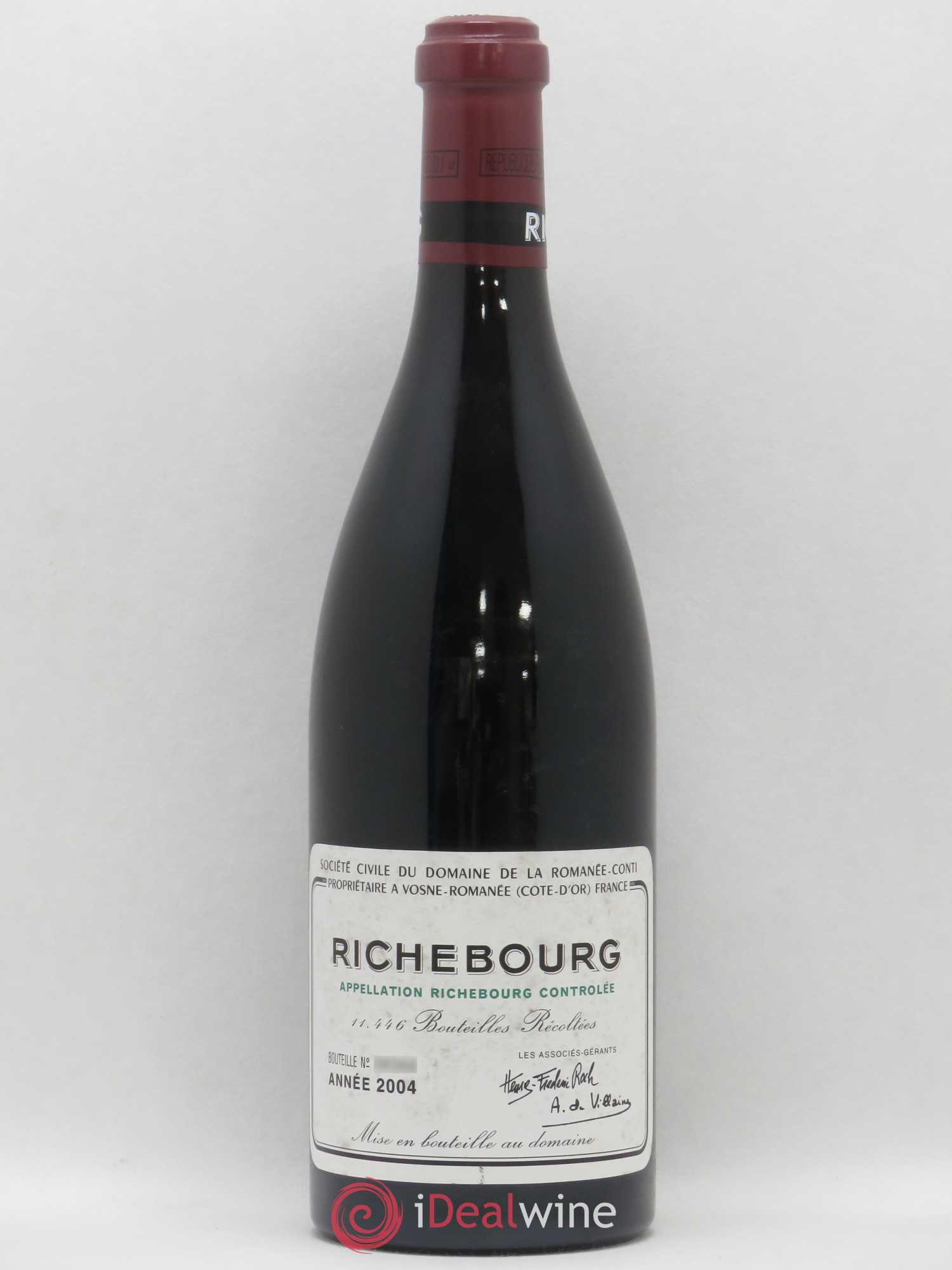 Richebourg Grand Cru Domaine de la Romanée-Conti 2004 - Lot de 1 bouteille - 0