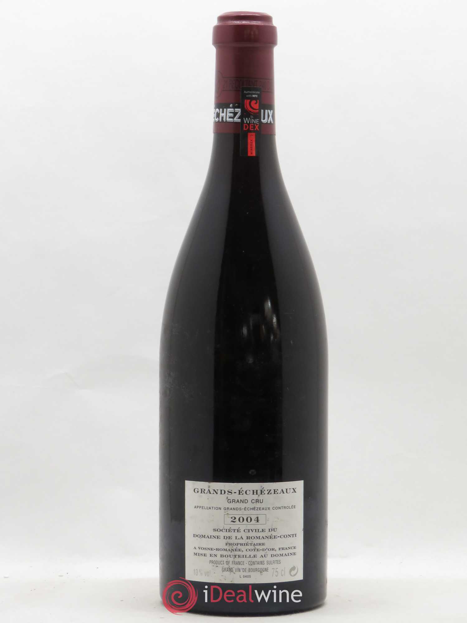 Grands-Echezeaux Grand Cru Domaine de la Romanée-Conti 2004 - Lot de 1 bouteille - 1