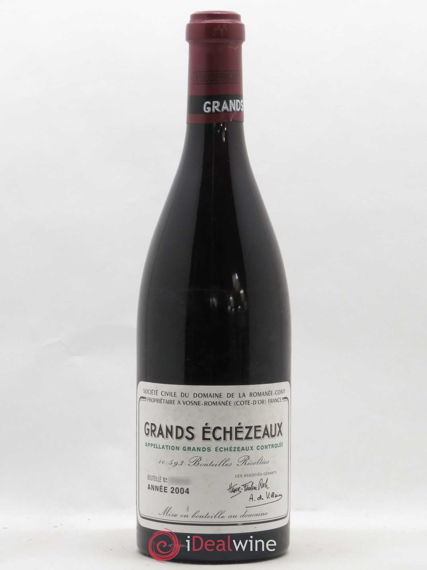Grands-Echezeaux Grand Cru Domaine de la Romanée-Conti 2004 - Lot de 1 bouteille - 0