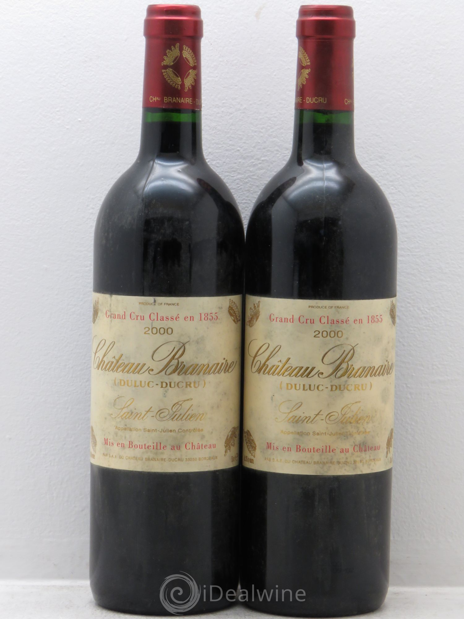 Château Branaire Ducru 4ème Grand Cru Classé 2000 - Lot de 2 bouteilles - 0