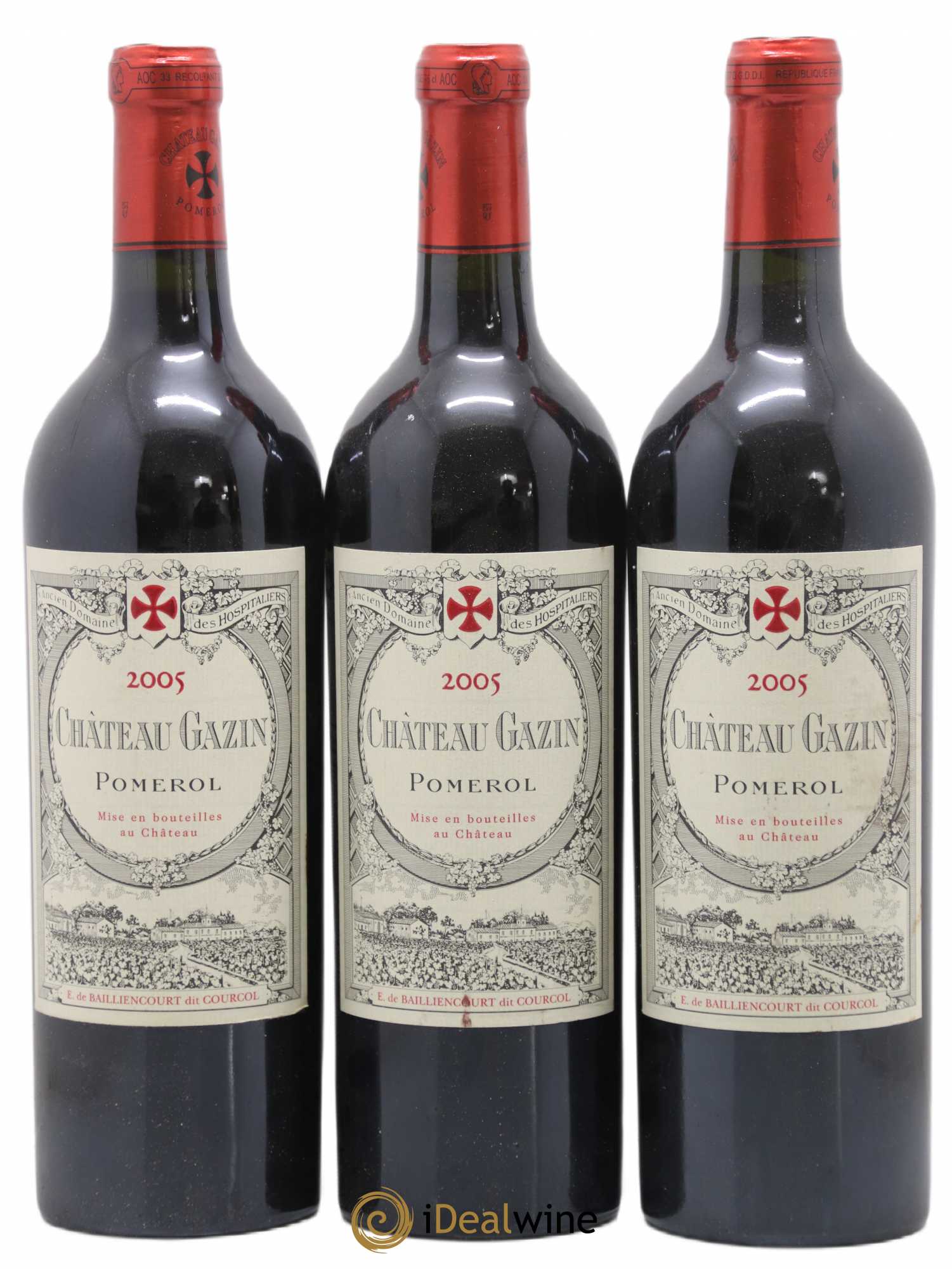 Château Gazin 2005 - Lot de 3 bouteilles - 0