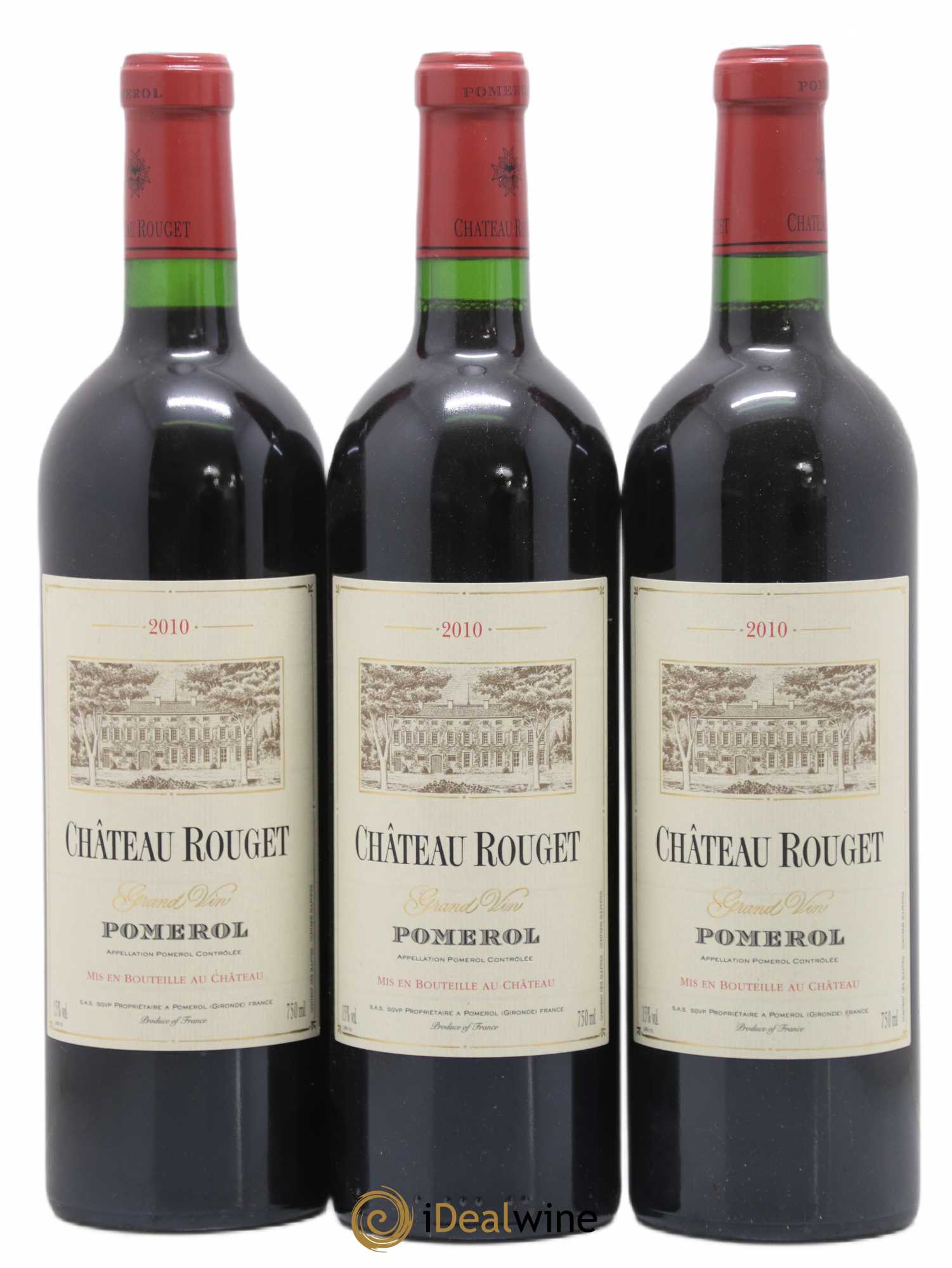 Château Rouget 2010 - Lot of 3 bottles - 0