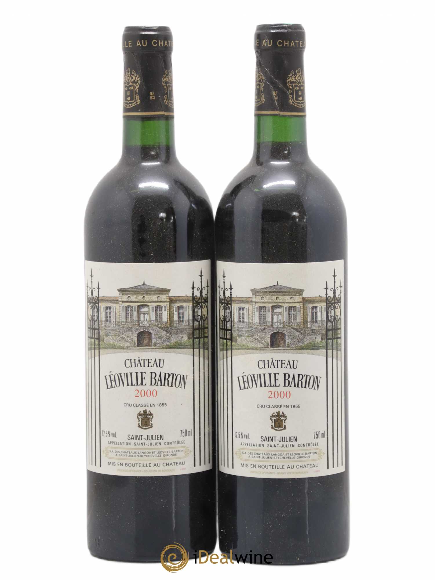 Château Léoville Barton 2ème Grand Cru Classé 2000 - Lot de 2 bouteilles - 0
