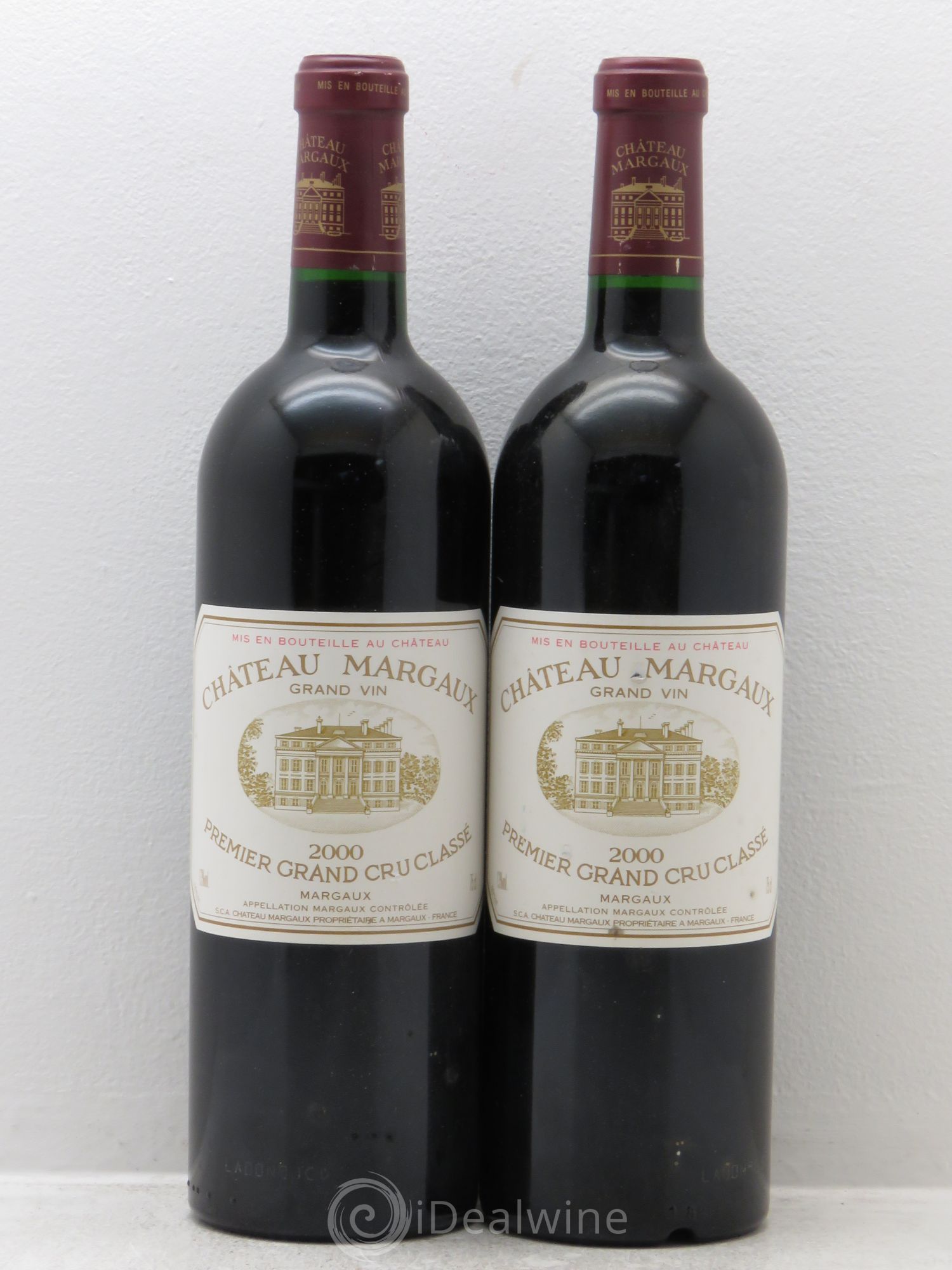 Château Margaux 1er Grand Cru Classé 2000 - Lot de 2 bouteilles - 0