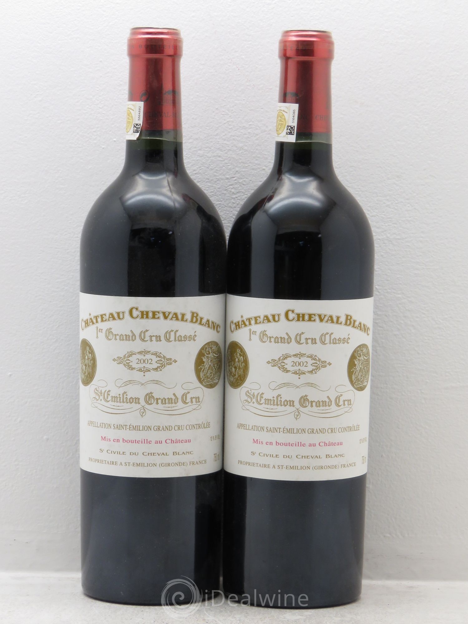 Château Cheval Blanc 1er Grand Cru Classé A 2002 - Lot de 2 bouteilles - 0
