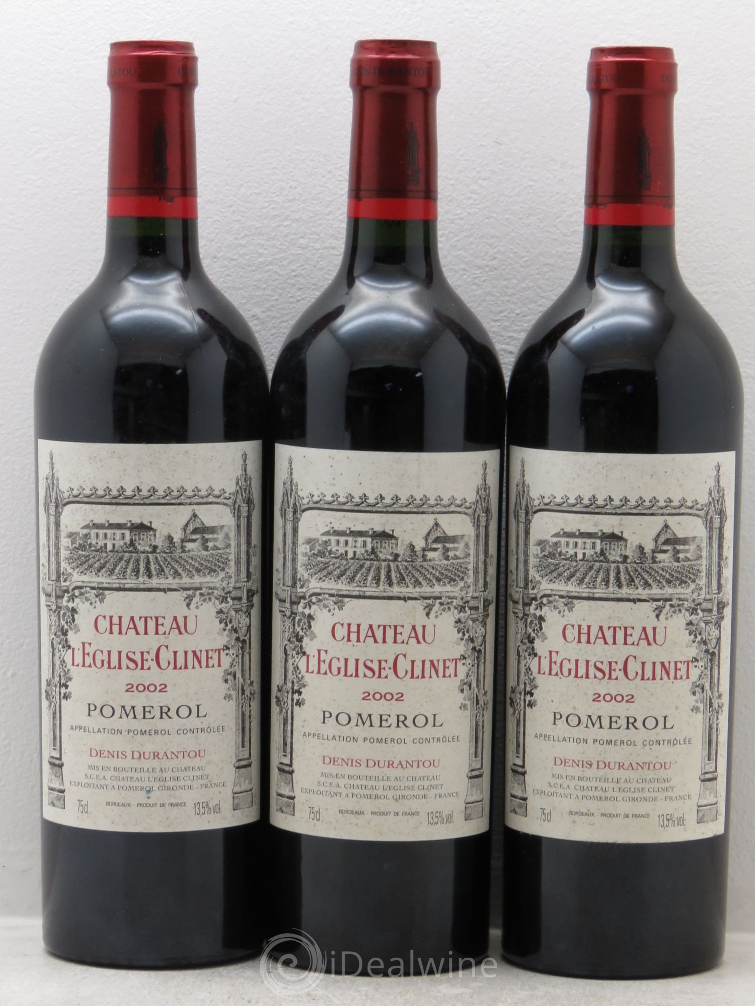 Château l' Église Clinet 2002 - Lot de 3 bouteilles - 0