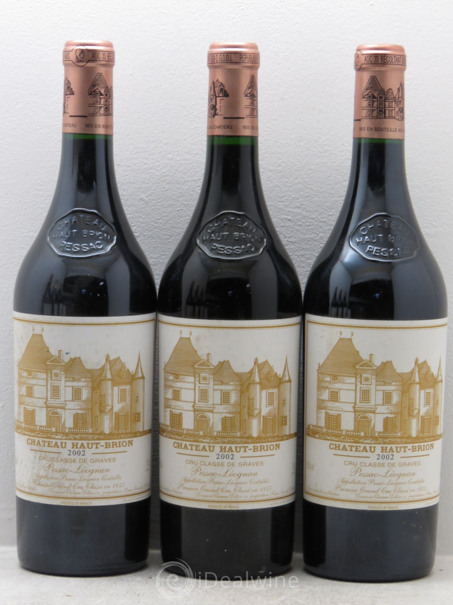 Château Haut Brion 1er Grand Cru Classé 2002 - Lot de 6 bouteilles - 2