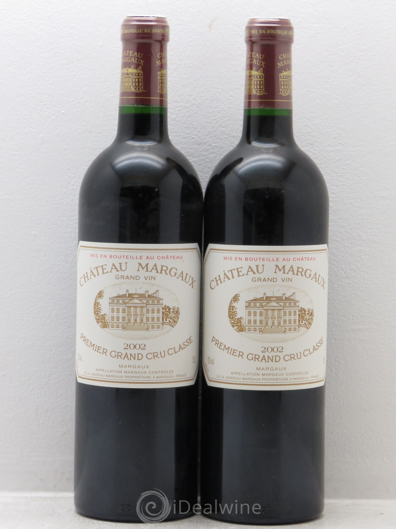 Château Margaux 1er Grand Cru Classé 2002 - Lot de 2 bouteilles - 0