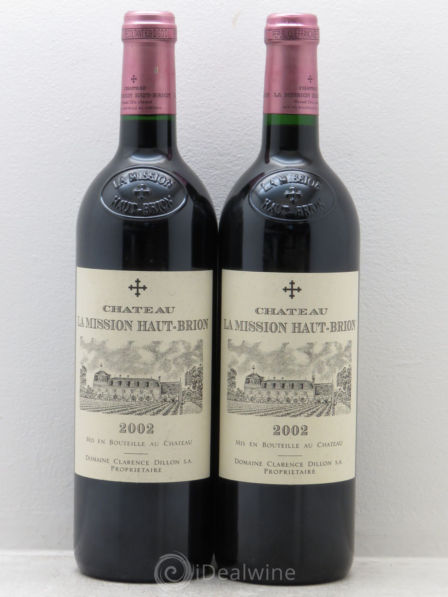 Château la Mission Haut-Brion Cru Classé de Graves 2002 - Lot de 2 bouteilles - 0