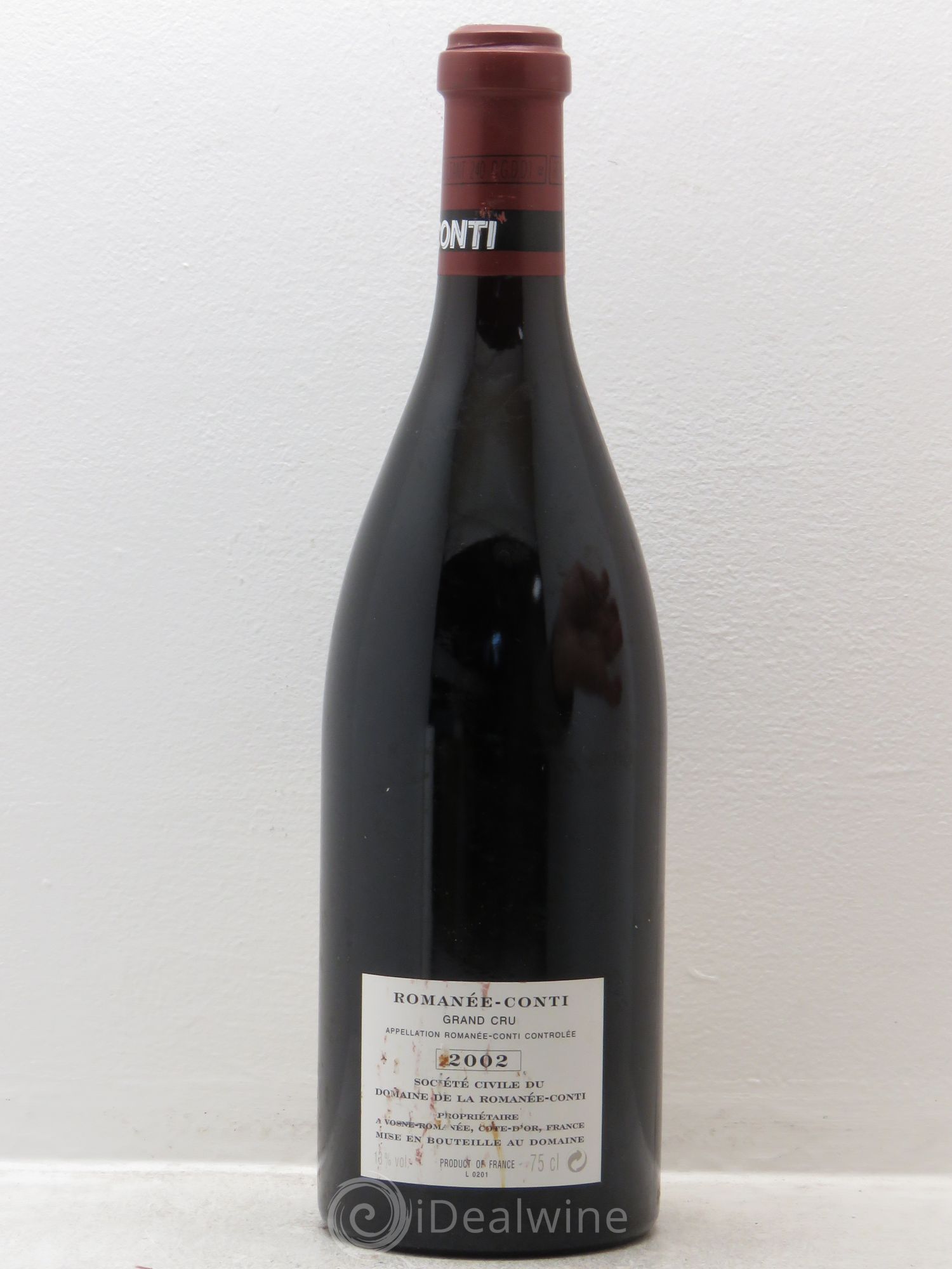 Romanée-Conti Grand Cru Domaine de la Romanée-Conti 2002 - Lot de 1 bouteille - 1