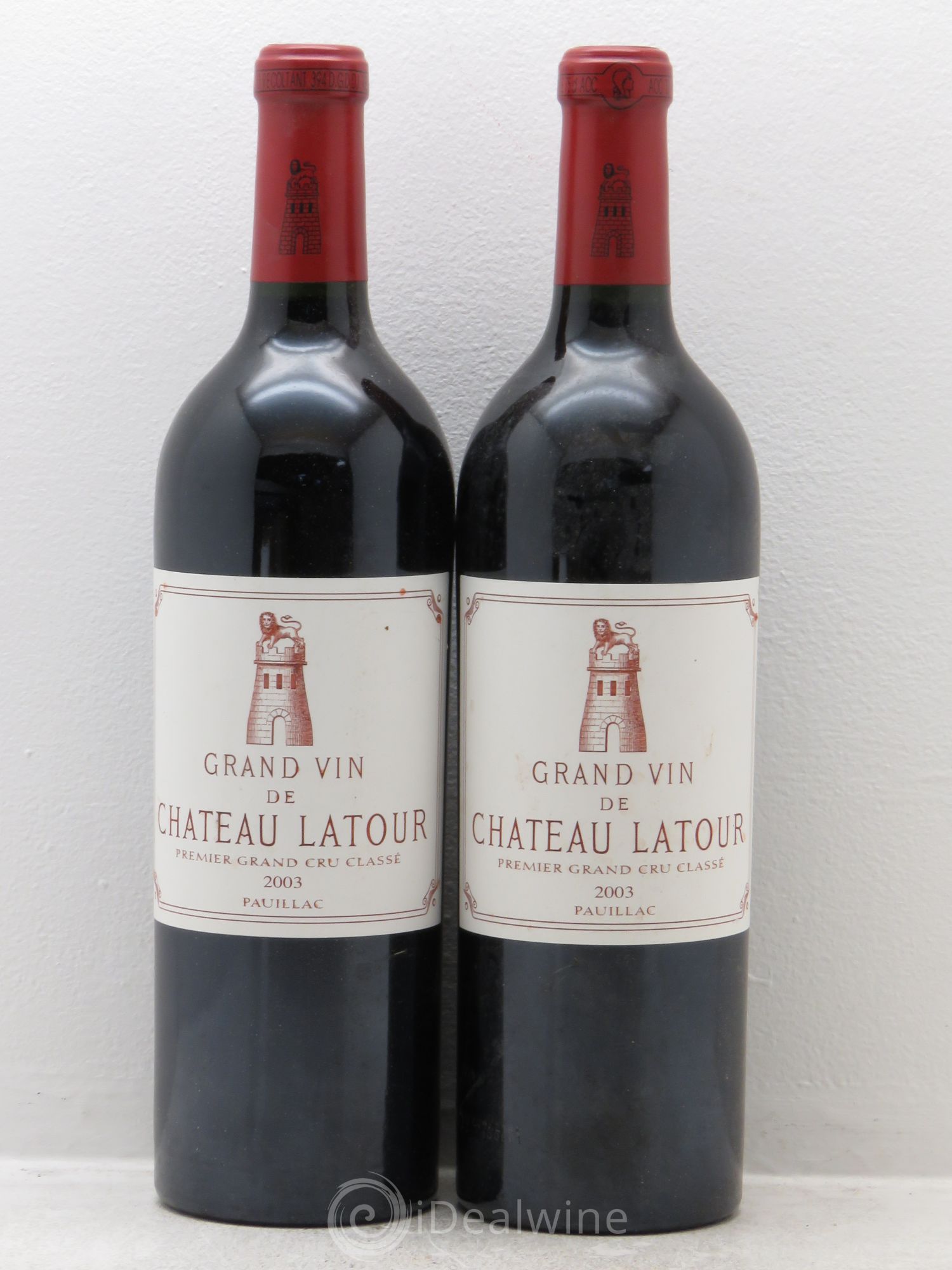 Château Latour 1er Grand Cru Classé 2003 - Lot de 2 bouteilles - 0