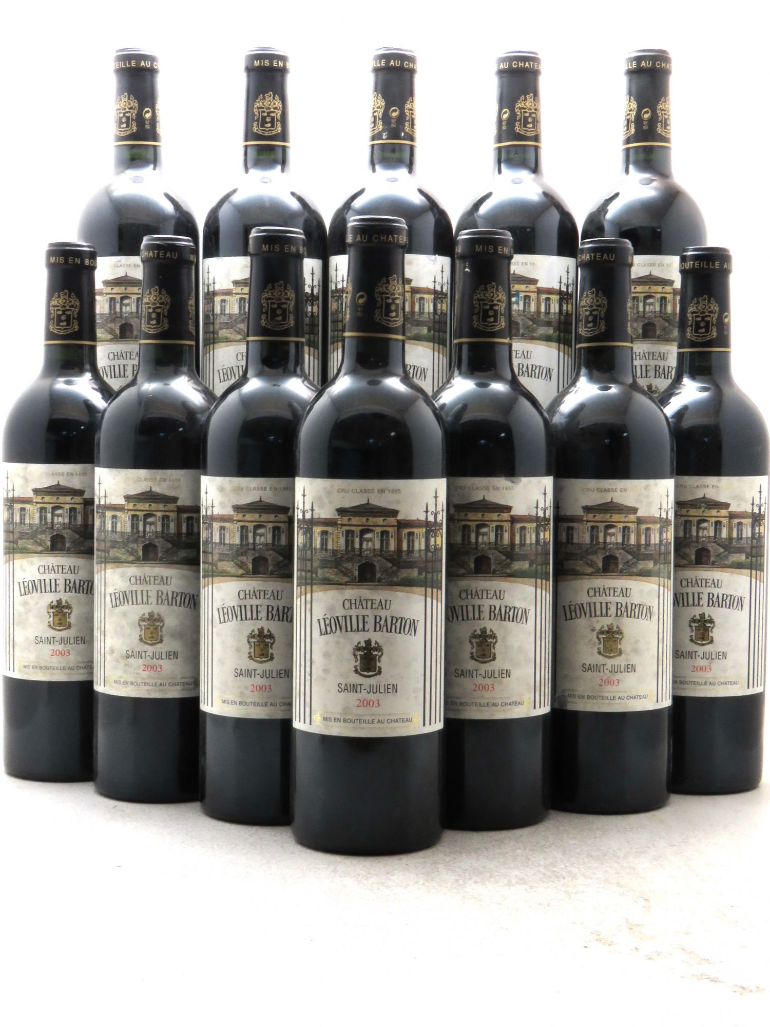Château Léoville Barton 2ème Grand Cru Classé 2003 - Lot de 12 bouteilles - 0