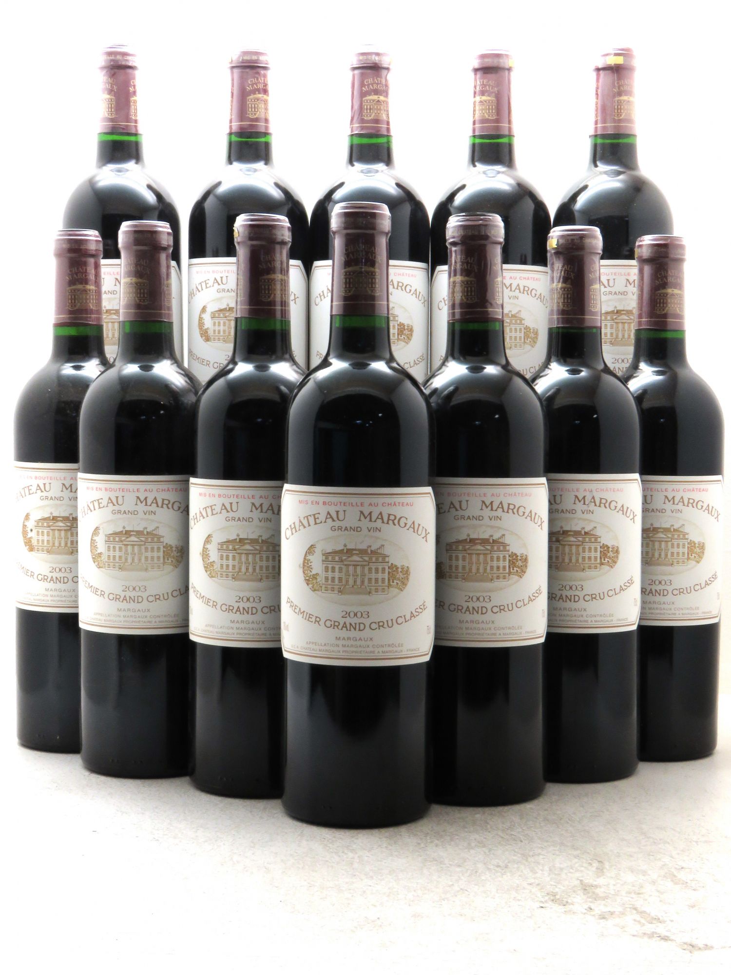 Château Margaux 1er Grand Cru Classé 2003 - Lot de 12 bouteilles - 0