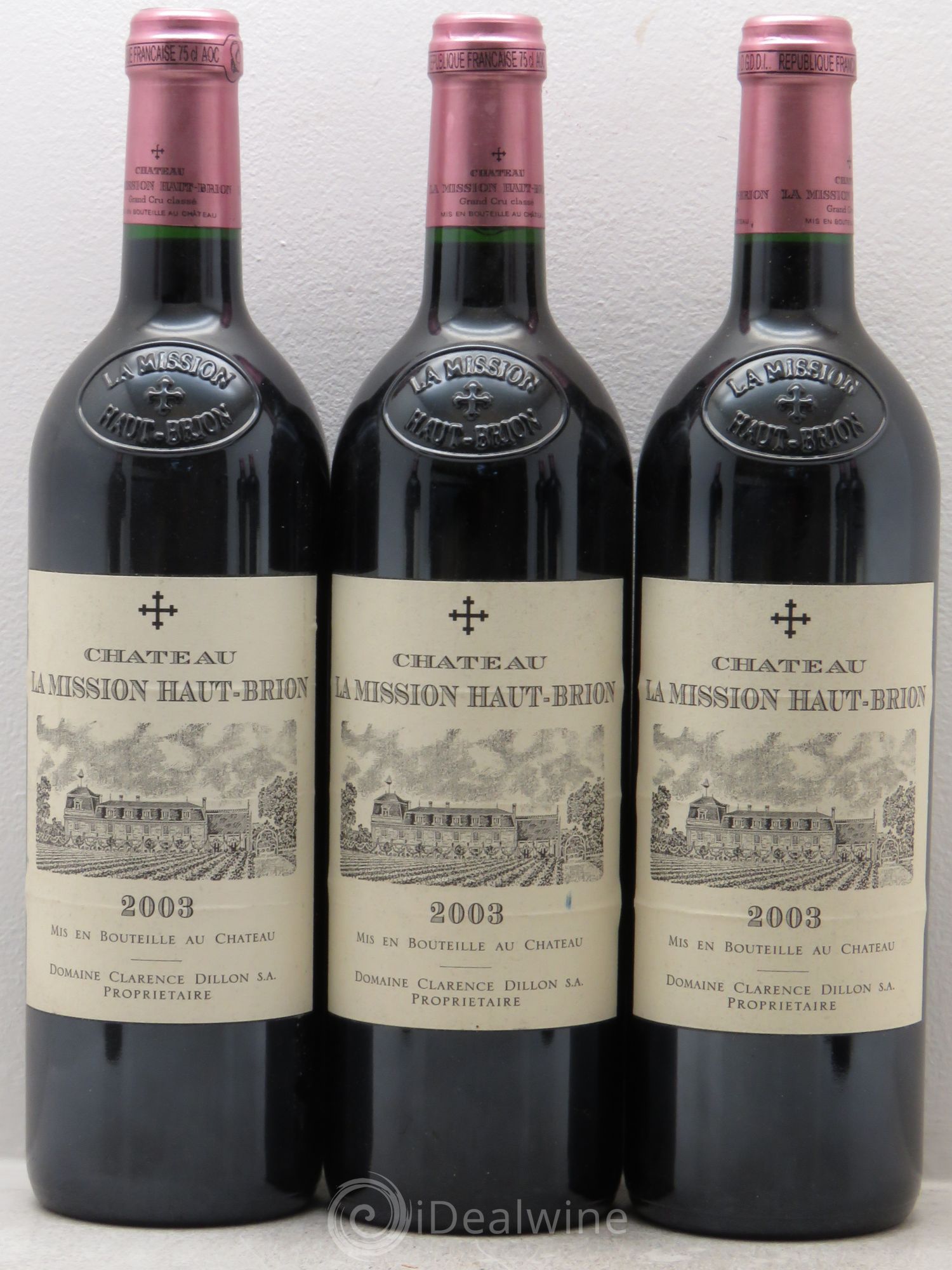 Château la Mission Haut-Brion Cru Classé de Graves 2003 - Lot de 6 bouteilles - 1