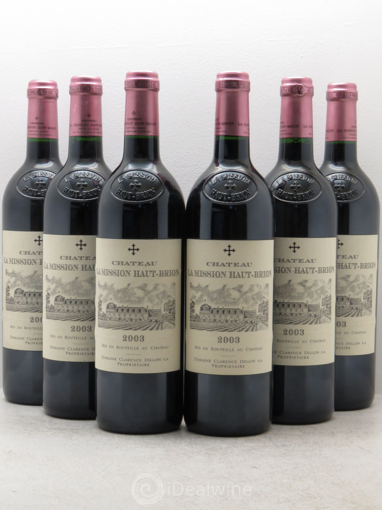 Château la Mission Haut-Brion Cru Classé de Graves 2003 - Lot de 6 bouteilles - 0