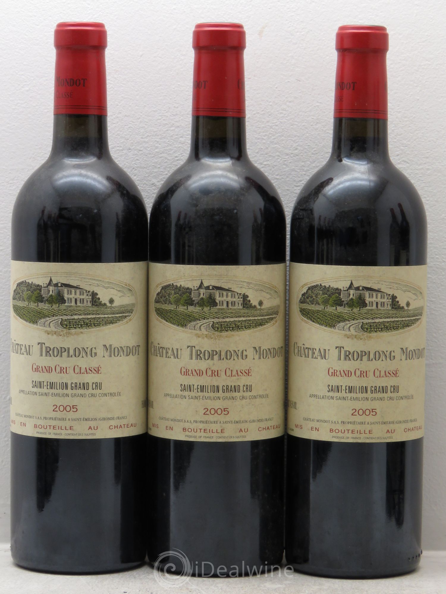 Château Troplong Mondot 1er Grand Cru Classé B 2005 - Lot de 12 bouteilles - 2