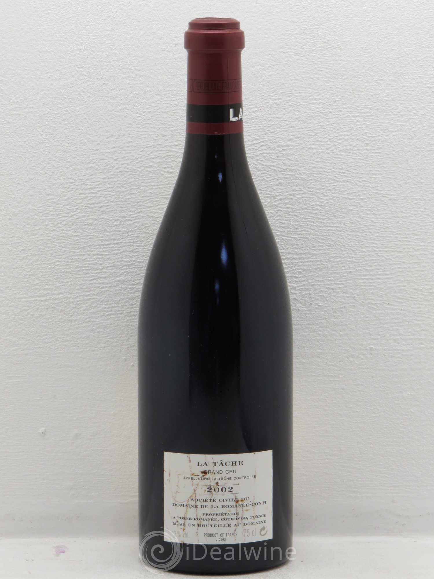 La Tâche Grand Cru Domaine de la Romanée-Conti 2002 - Lot de 1 bouteille - 1