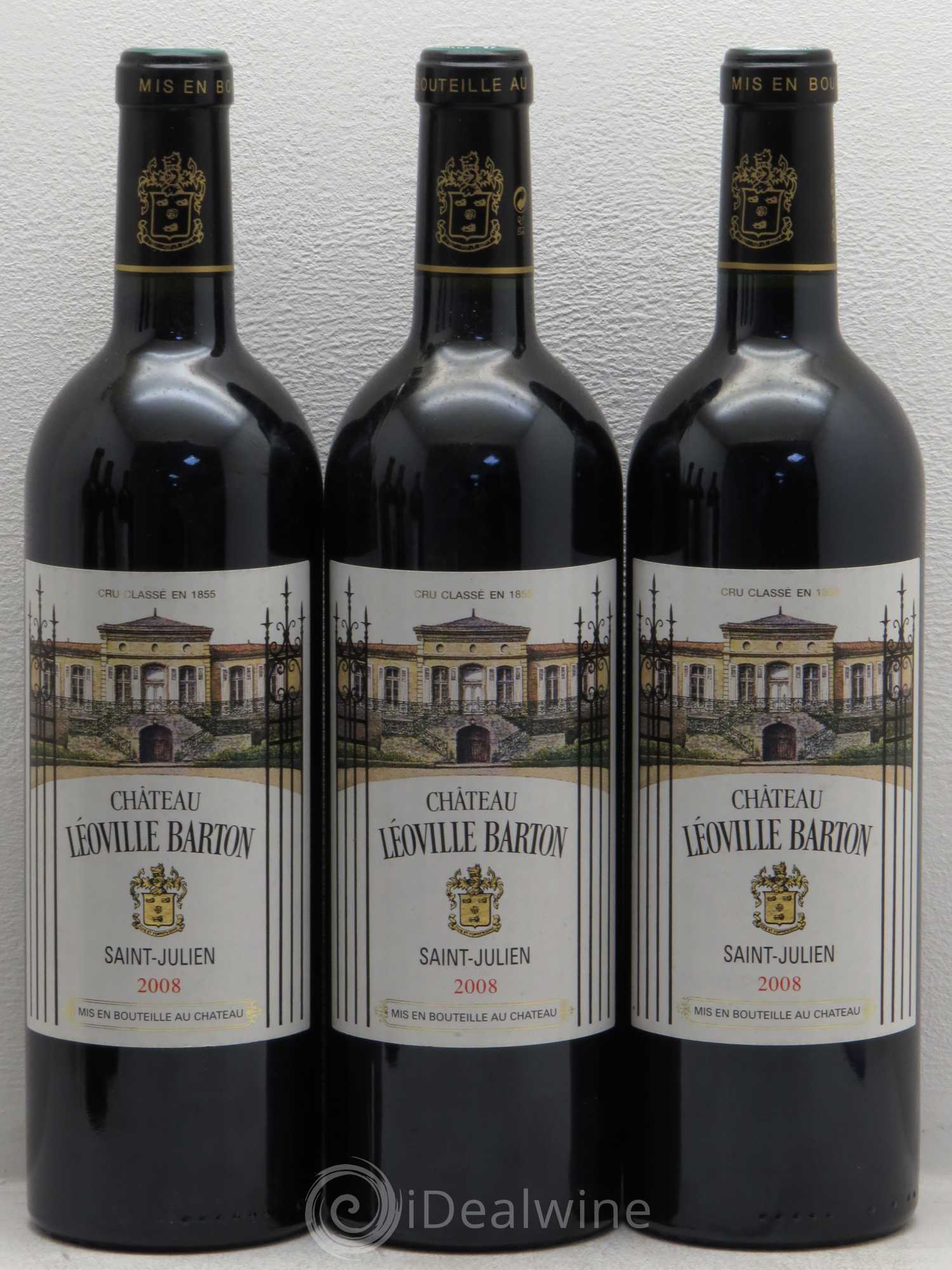 Château Léoville Barton 2ème Grand Cru Classé 2008 - Lot de 6 bouteilles - 1