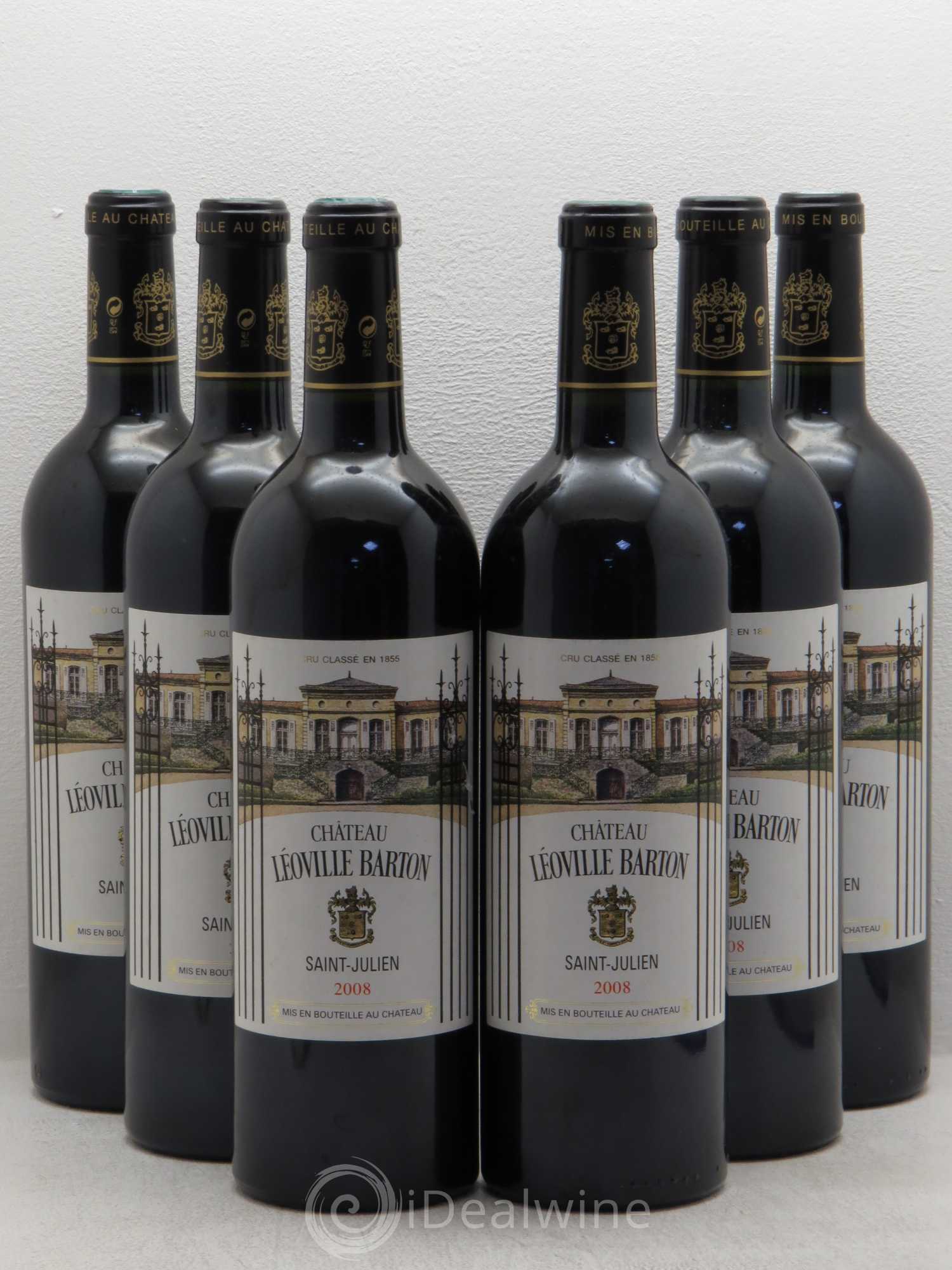 Château Léoville Barton 2ème Grand Cru Classé 2008 - Lot de 6 bouteilles - 0