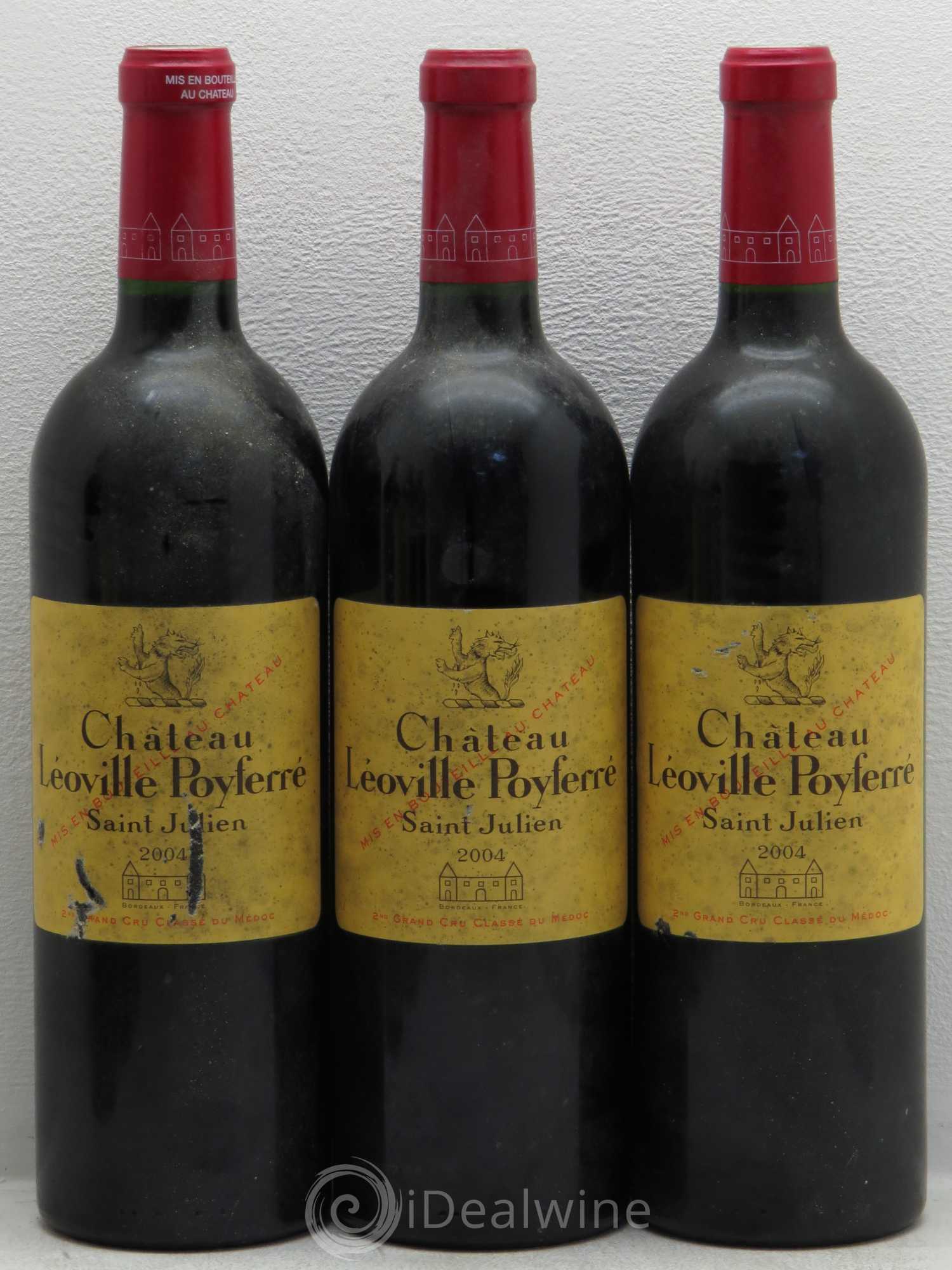 Château Léoville Poyferré 2ème Grand Cru Classé 2004 - Lot de 6 bouteilles - 1